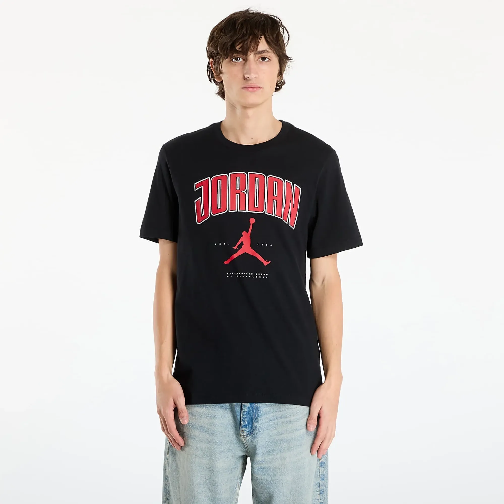 T-Shirt Jordan Men's T-Shirt Black/ Gym Red/ Gym Red S