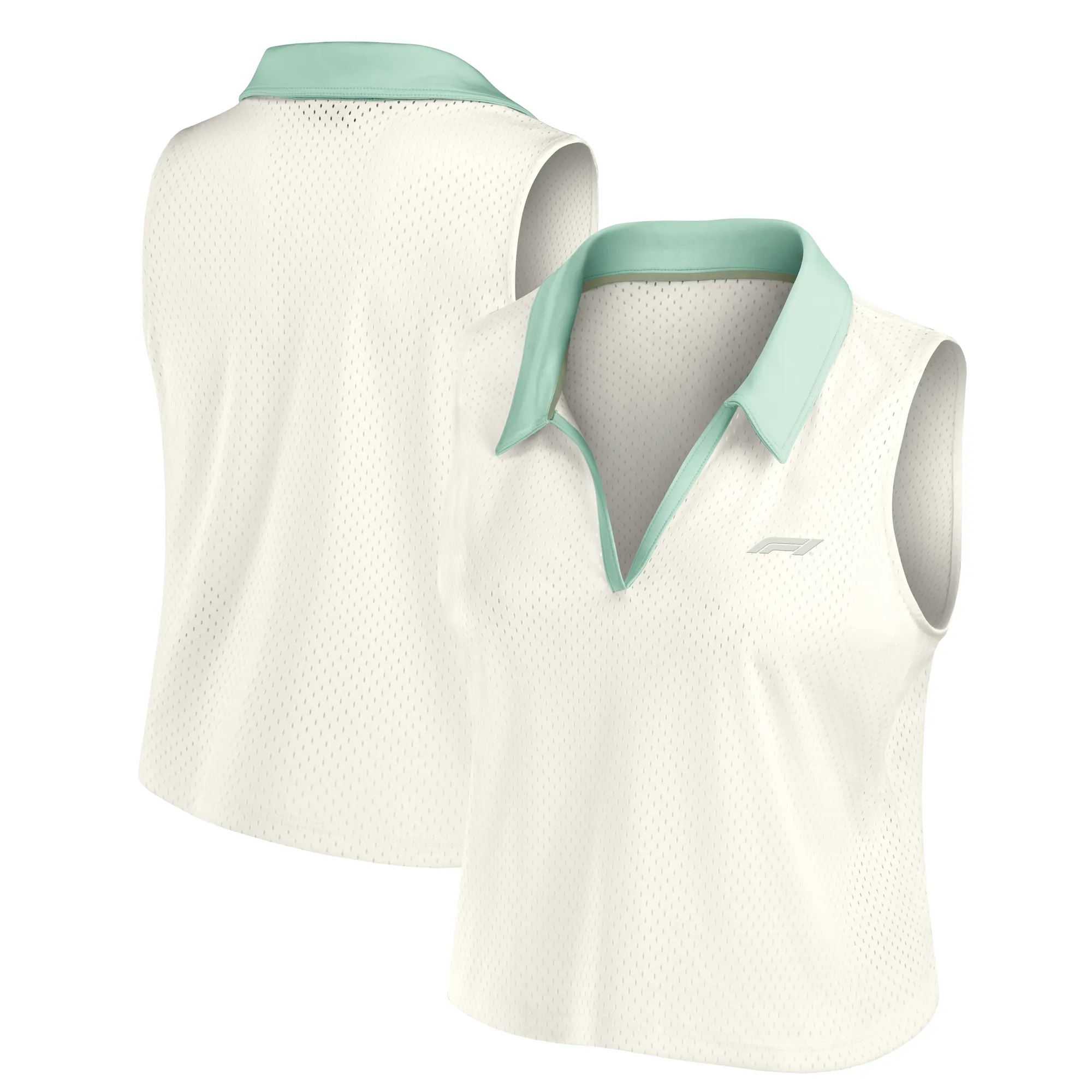 Formula 1 Clubhouse Sleeveless Polo - Marshmallow - Womens
