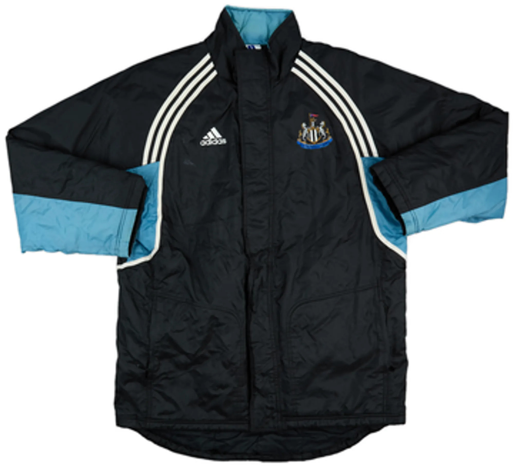 2000-01 Newcastle adidas Padded Bench Coat - 8/10 - (L/XL)