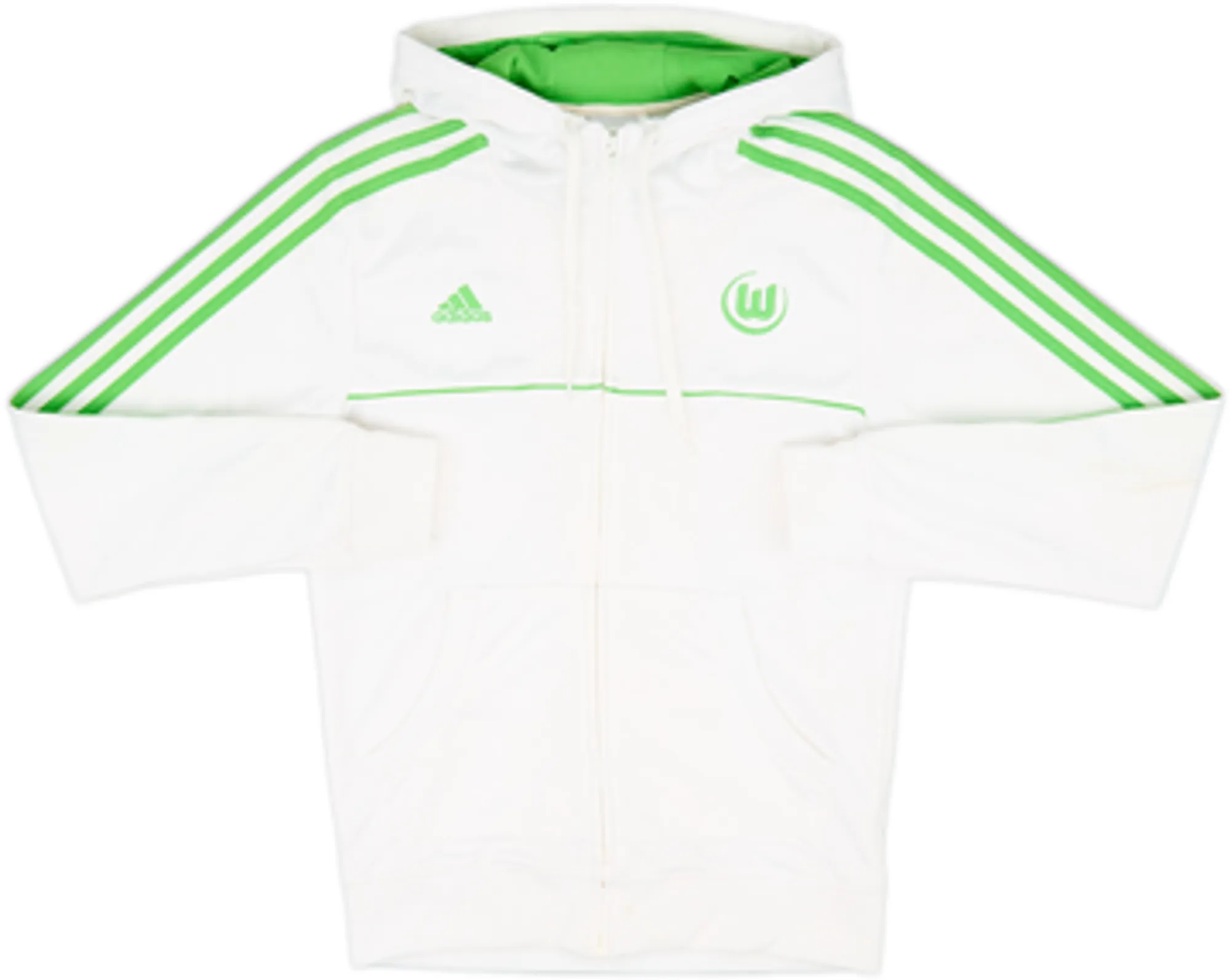 2010-11 Wolfsburg adidas Hooded Sweat Top - 9/10 - (XS)
