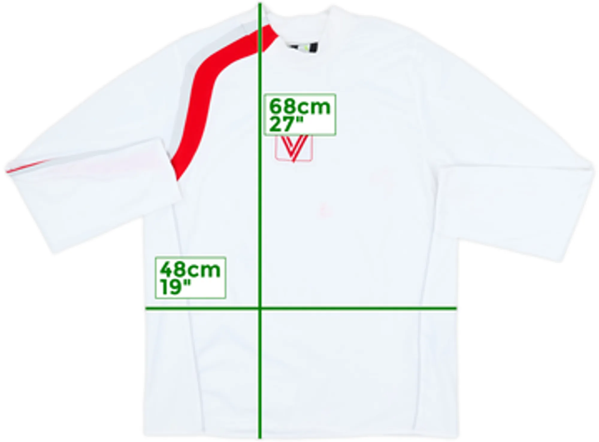 Diadora Vicenza Mens LS Home Shirt 2007/08