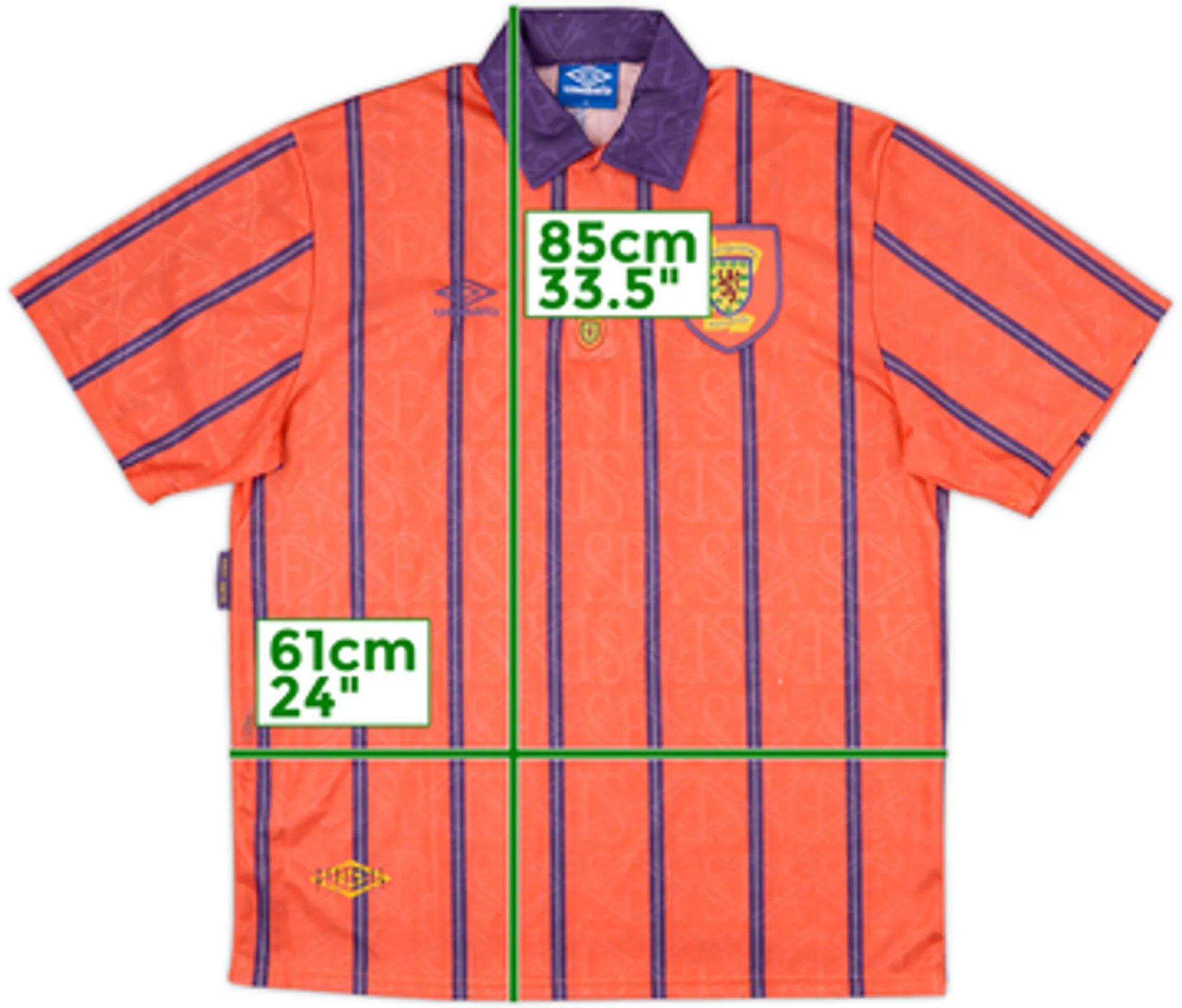 Umbro Scotland Mens SS Away Shirt 1993