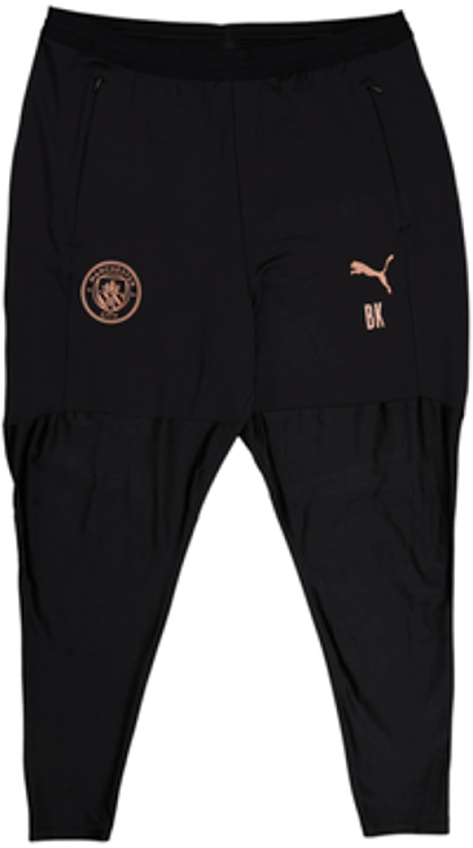 2020-21 Manchester City Staff Issue Training Pants/Bottoms 'BK' - 10/10 - (XL)
