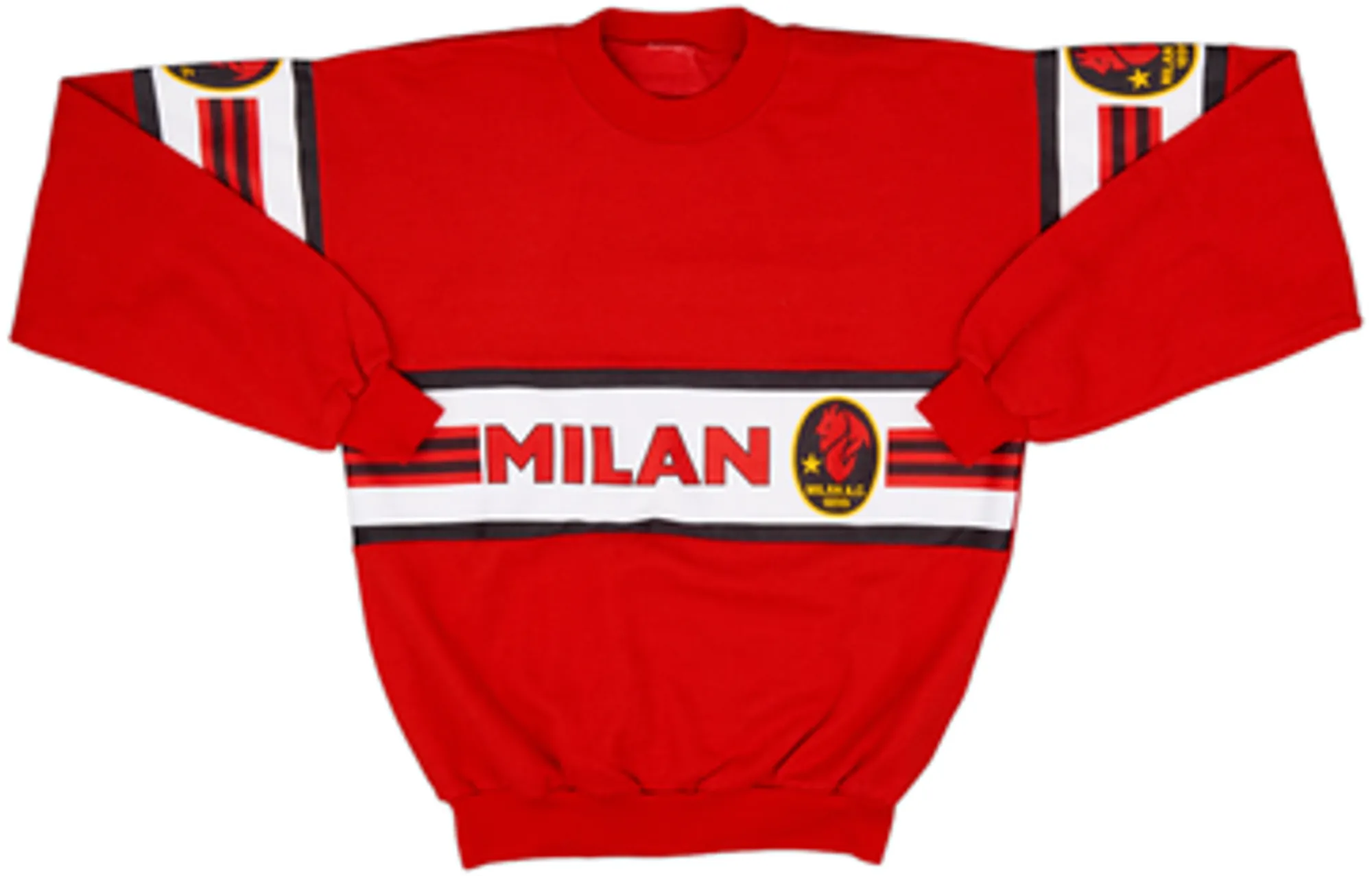 Hoodies/Sweat Tops AC Milan Mens SS Home Shirt 1990/91
