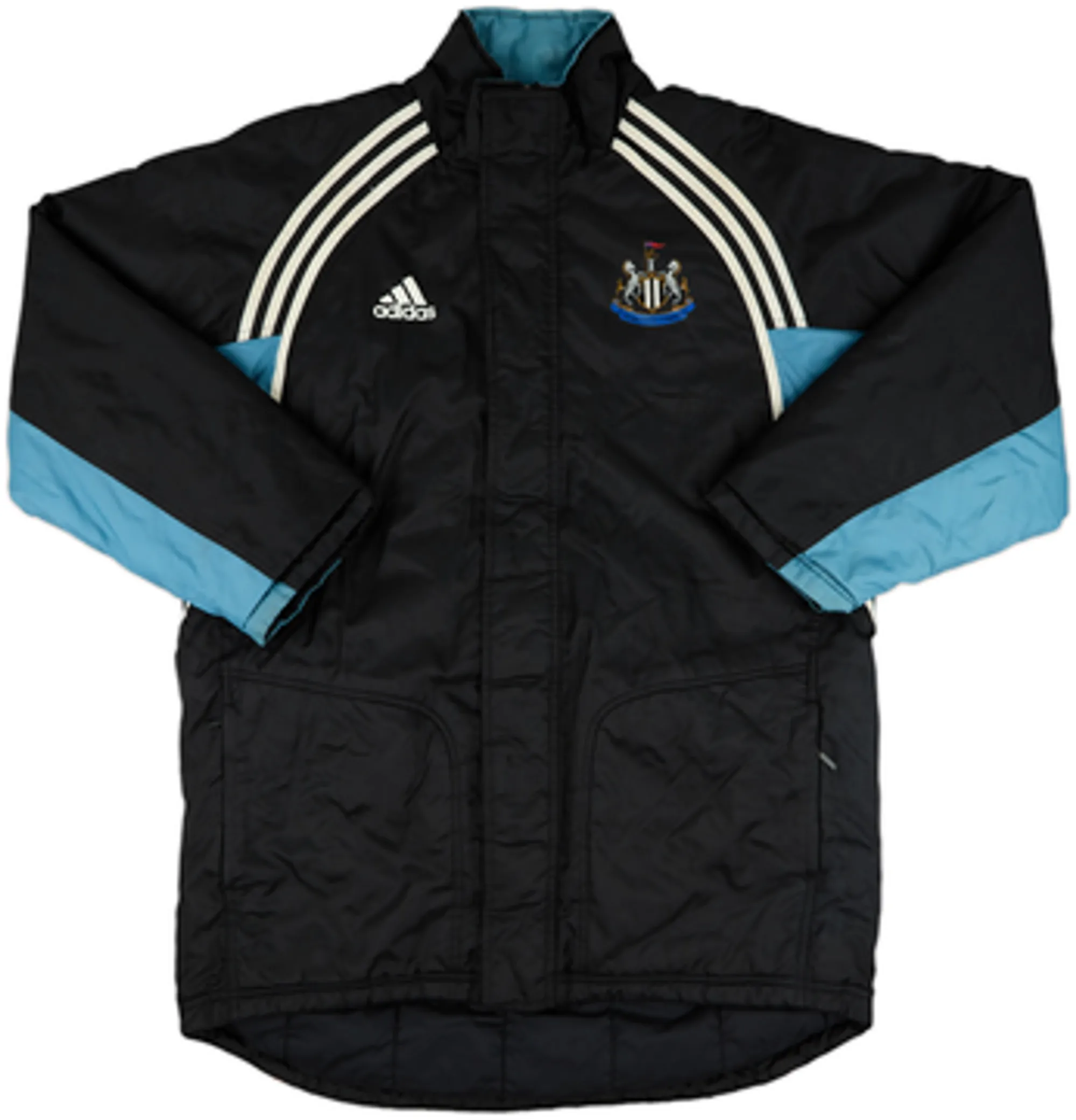 2000-01 Newcastle adidas Padded Bench Coat - 9/10 - (L/XL)