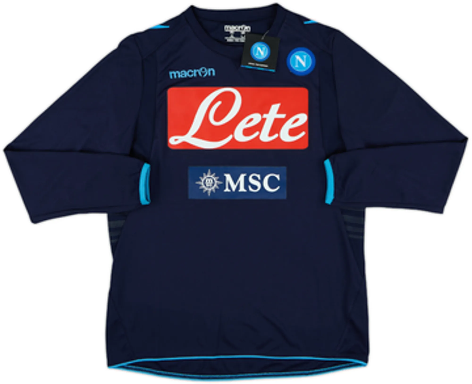 Macron Napoli Boys LS Home Shirt 2013/14