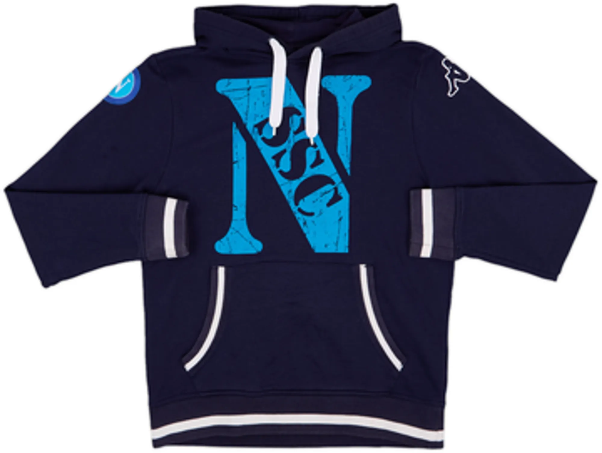 2015-16 Napoli Kappa Hooded Sweat Top - 7/10 - (M)