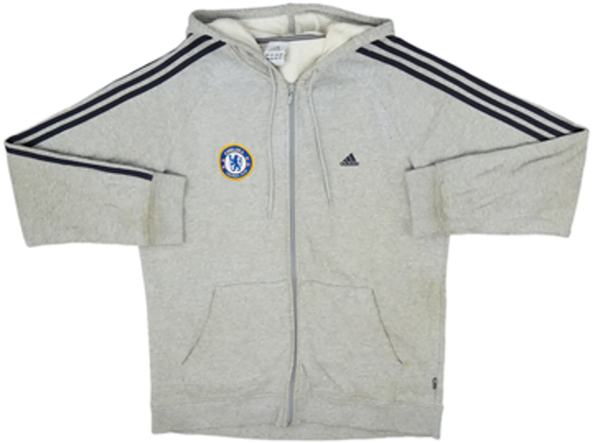 2006-07 Chelsea adidas Zipped Hooded Sweat Top - 5/10 - (XL)