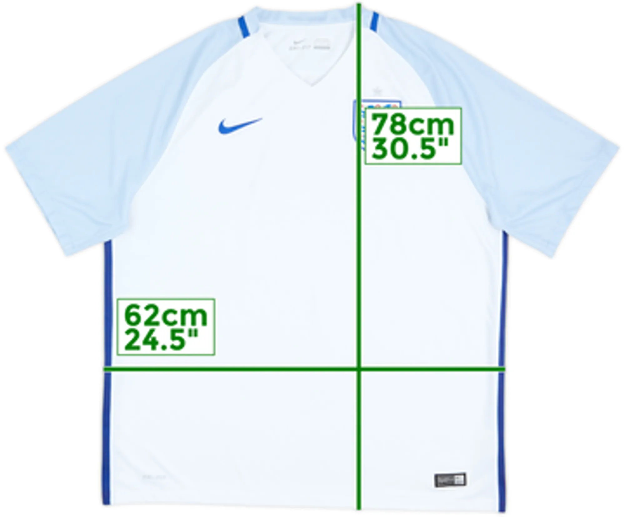 Nike England Mens SS Home Shirt 2016