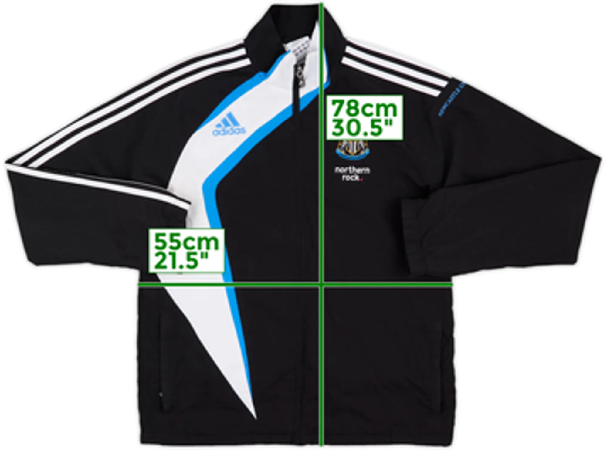 2009-10 Newcastle adidas Track Jacket - 6/10 - (M)