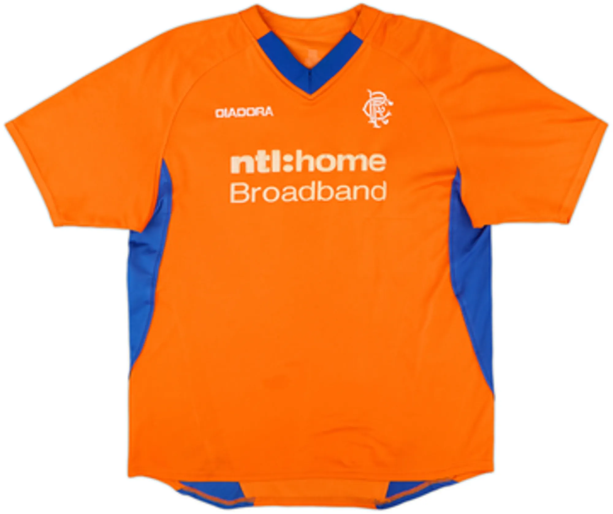 Diadora Rangers Mens SS Away Shirt 2002/03