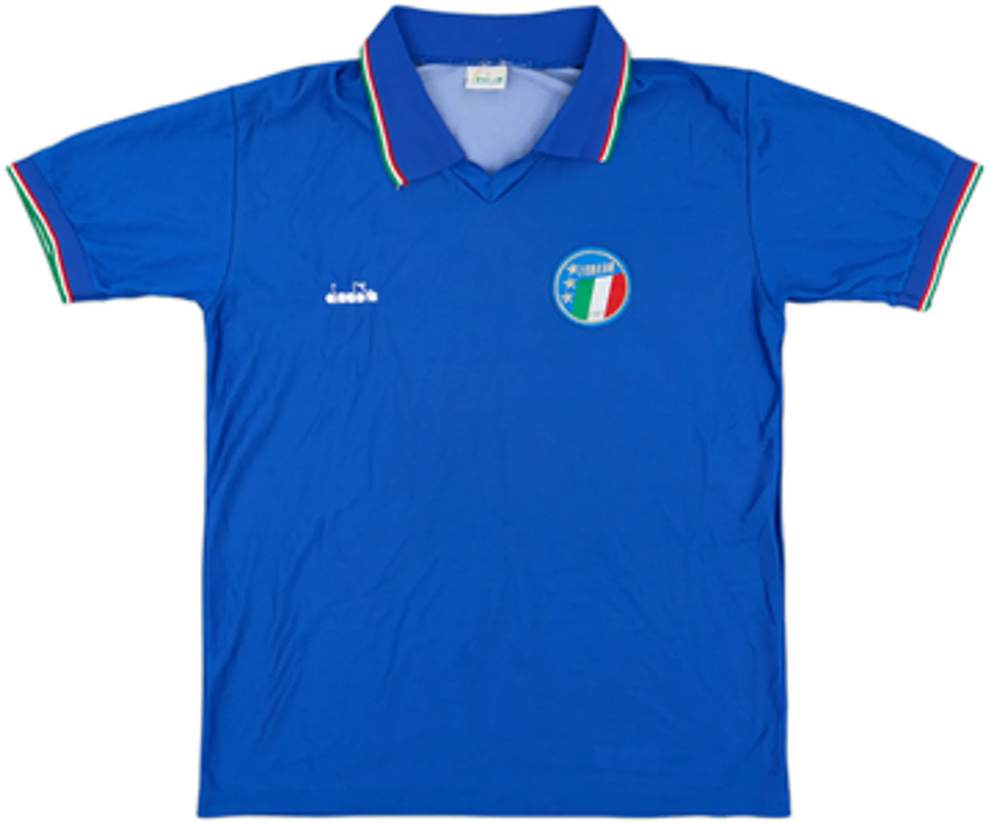 Diadora Italy Mens SS Home Shirt 1986