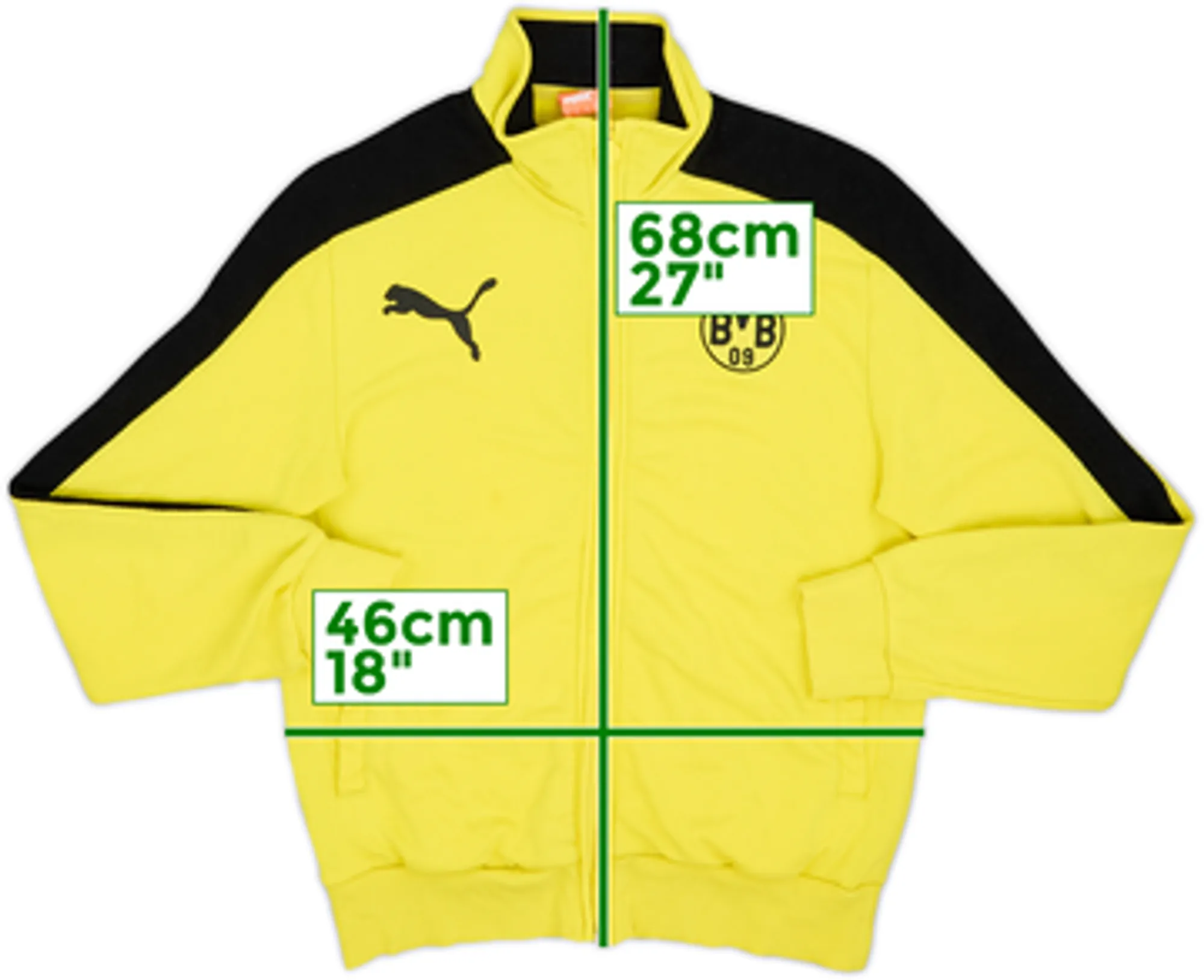 2015-16 Borussia Dortmund Puma Track Jacket - 7/10 - (S)