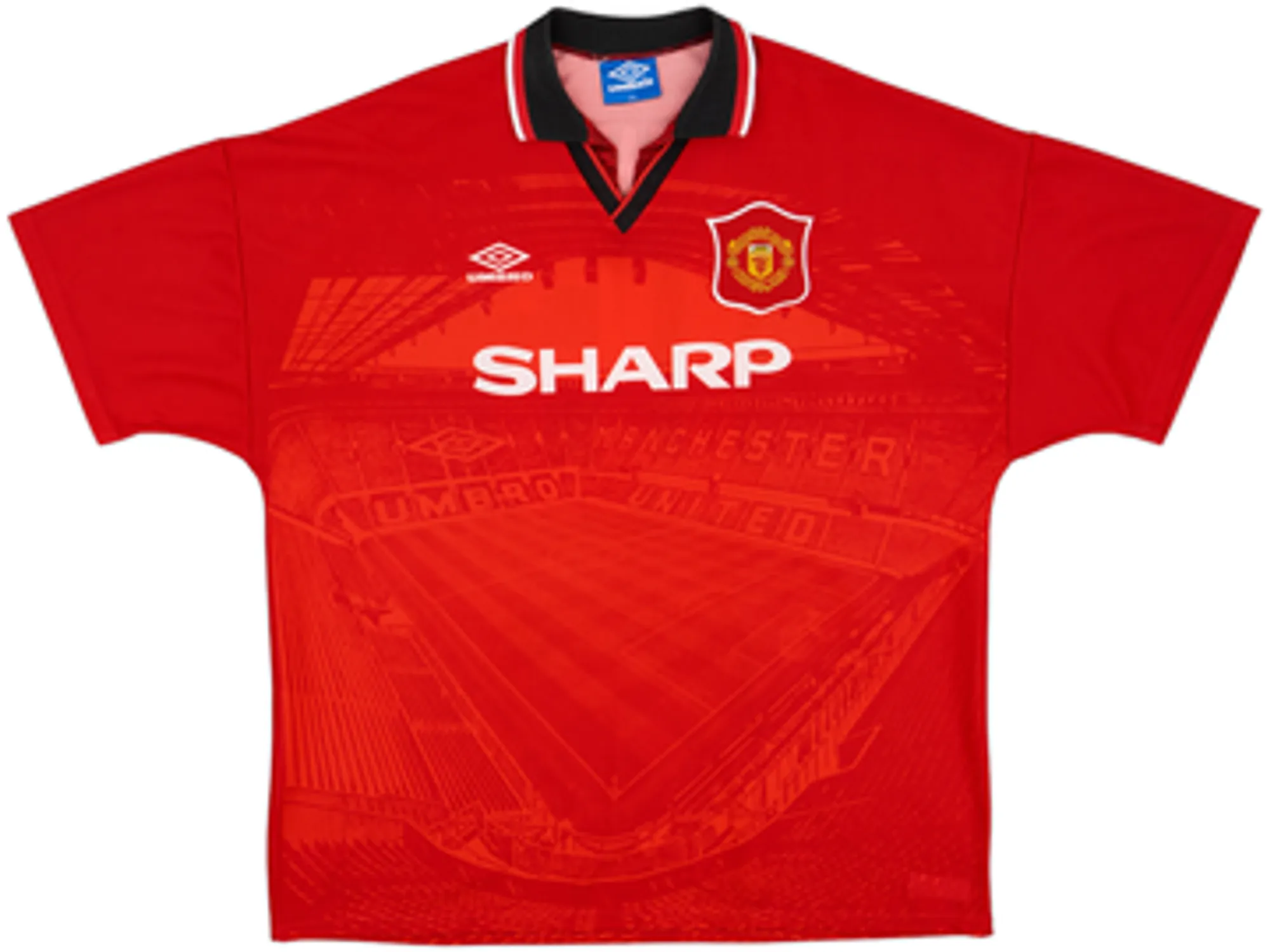 Umbro Manchester United Mens SS Home Shirt 1994/96