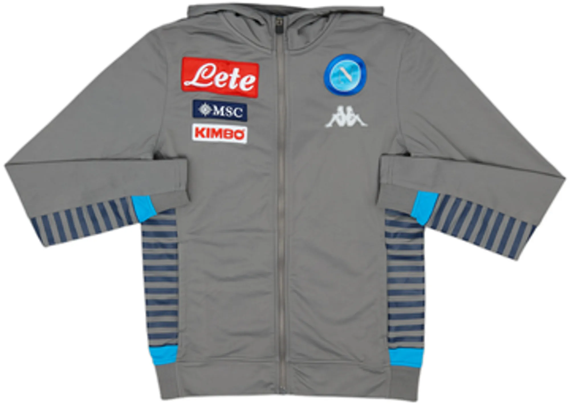 2019-20 Napoli Kappa Hooded Sweat Top - 5/10 - (S)