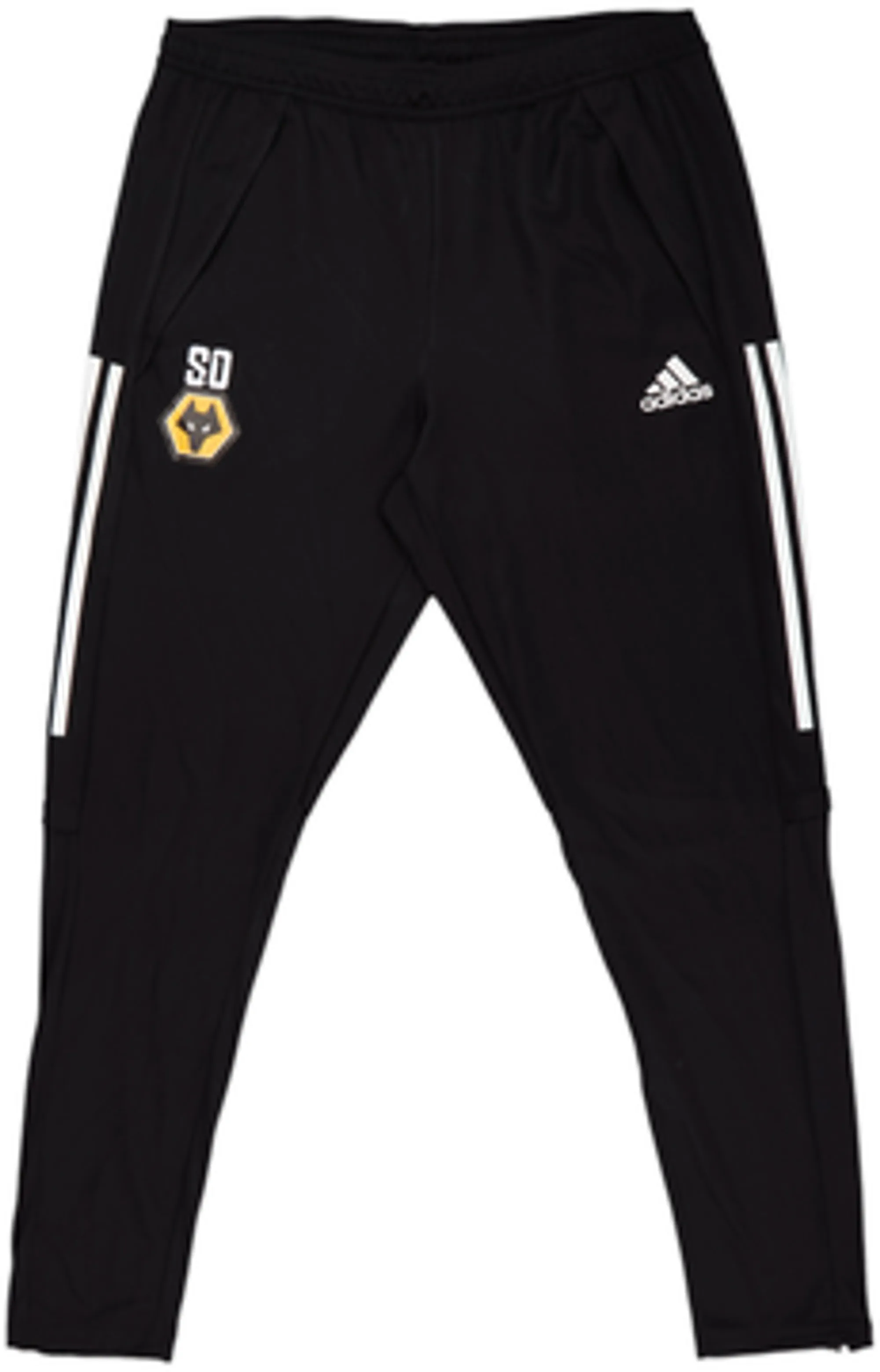 2019-20 Wolves Staff Issue adidas Track Pants/Bottoms 'SO' - 10/10 - (L)