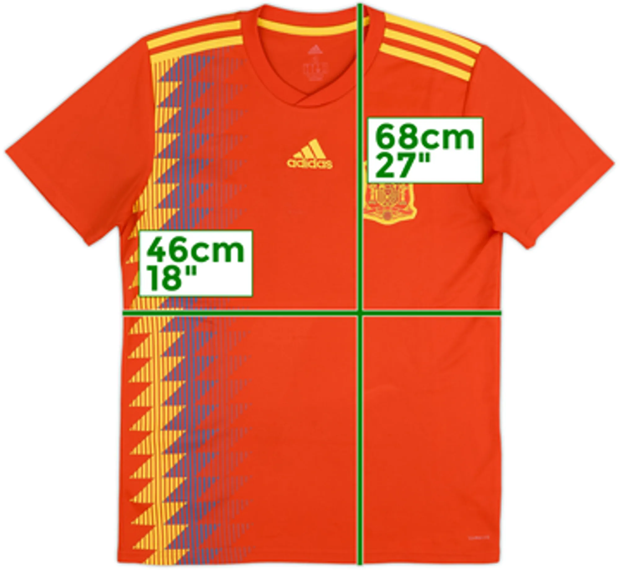 adidas Spain Mens SS Home Shirt 2018