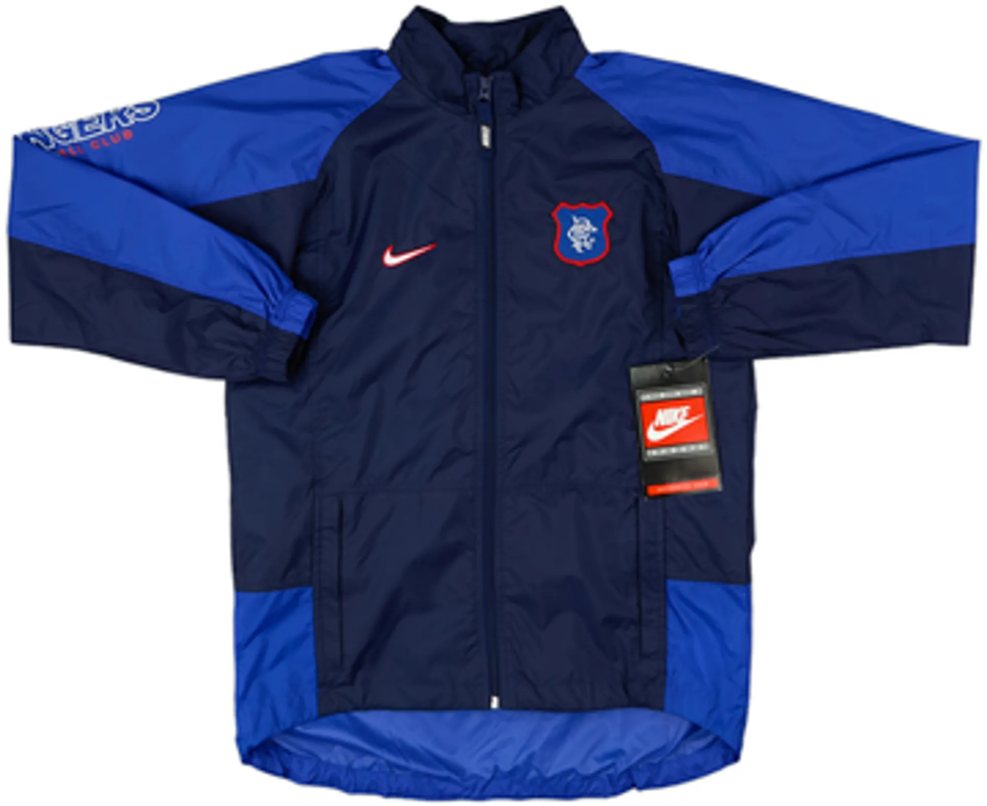 1997-98 Rangers Nike Hooded Rain Jacket (XL.Boys)