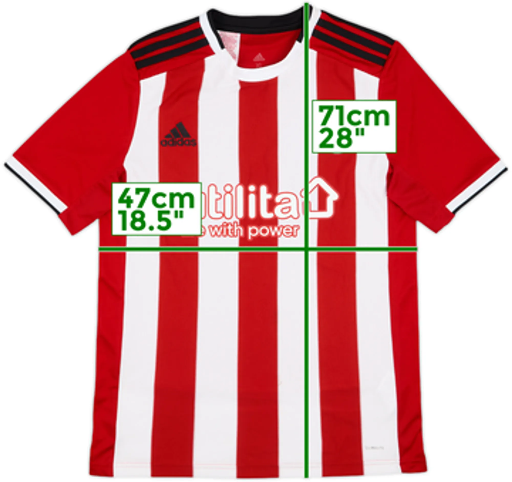 adidas Sheffield United Mens SS Home Shirt 2019/20