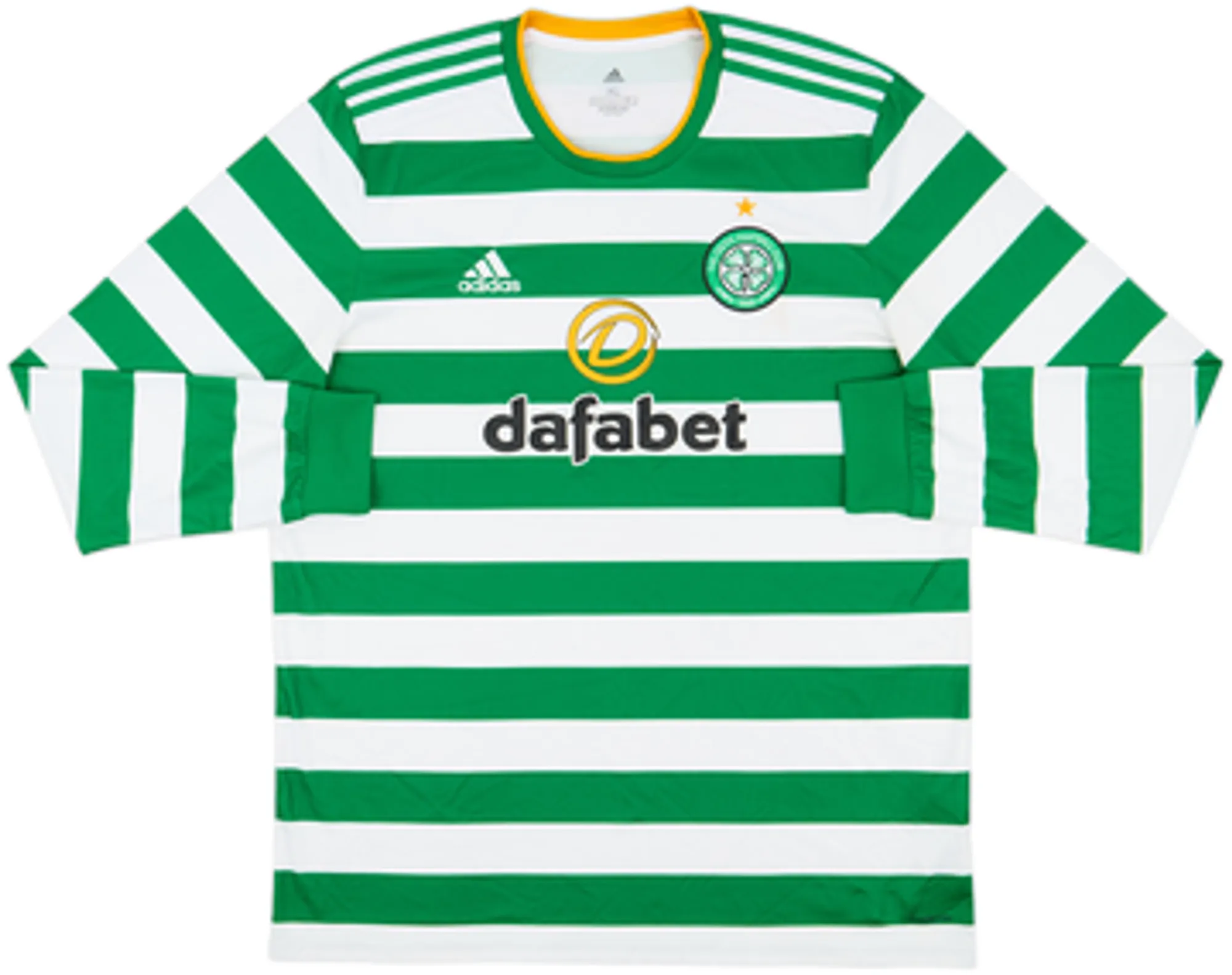 adidas Celtic Mens LS Home Shirt 2020/21