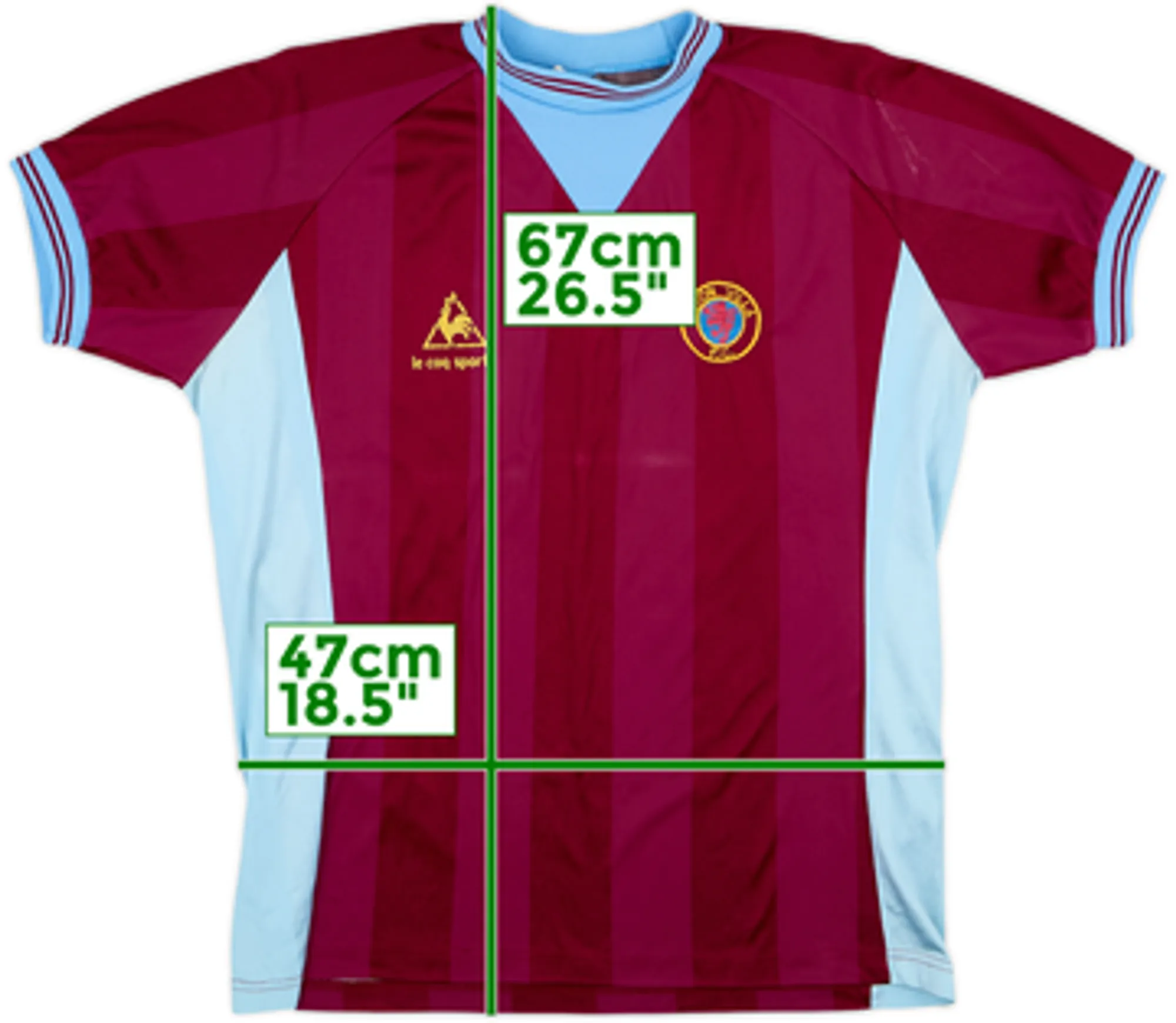 LeCoqSportif Aston Villa Mens SS Home Shirt 1983/84