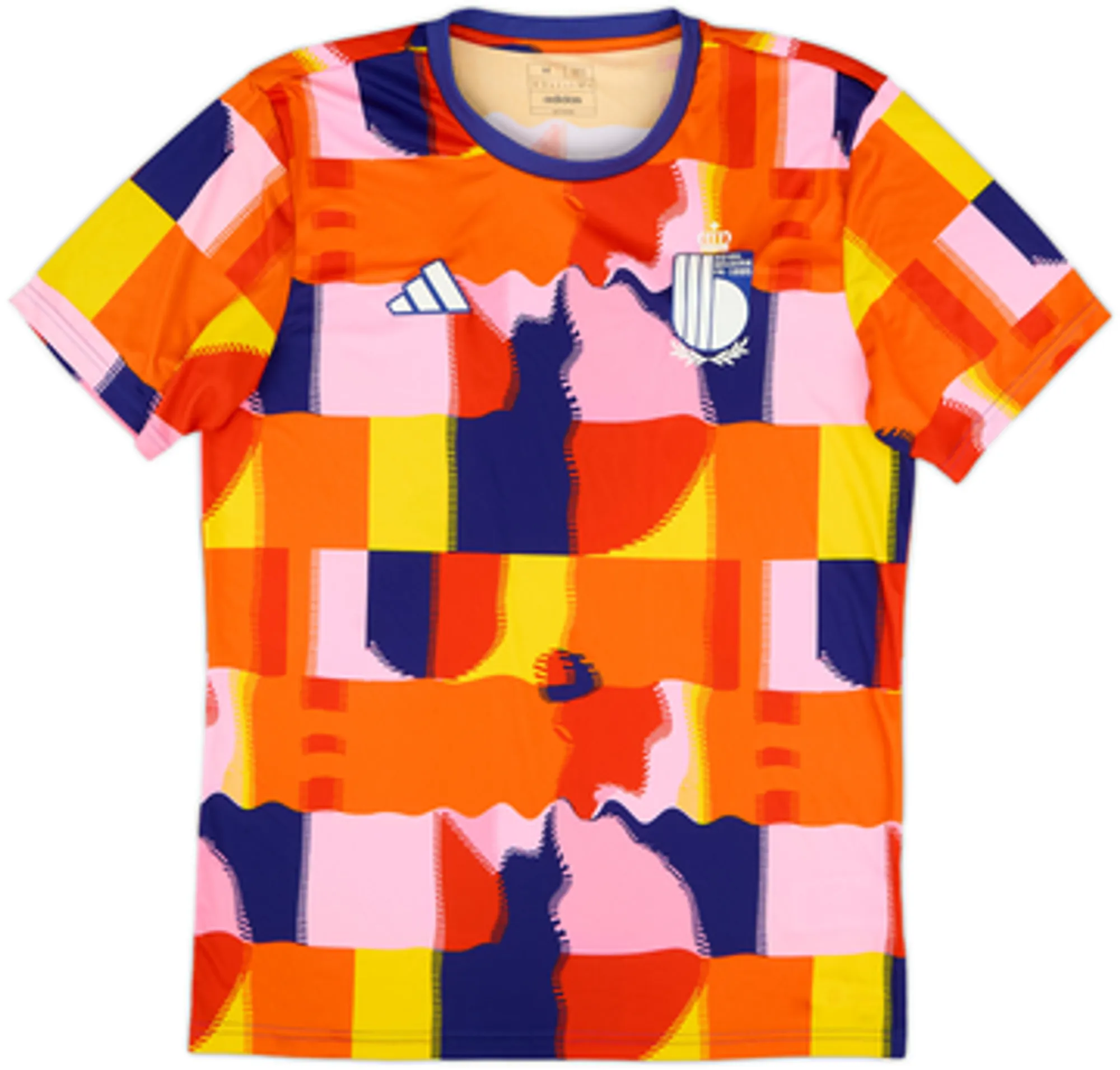 adidas Belgium Mens SS Pre-Match Home Shirt 2022