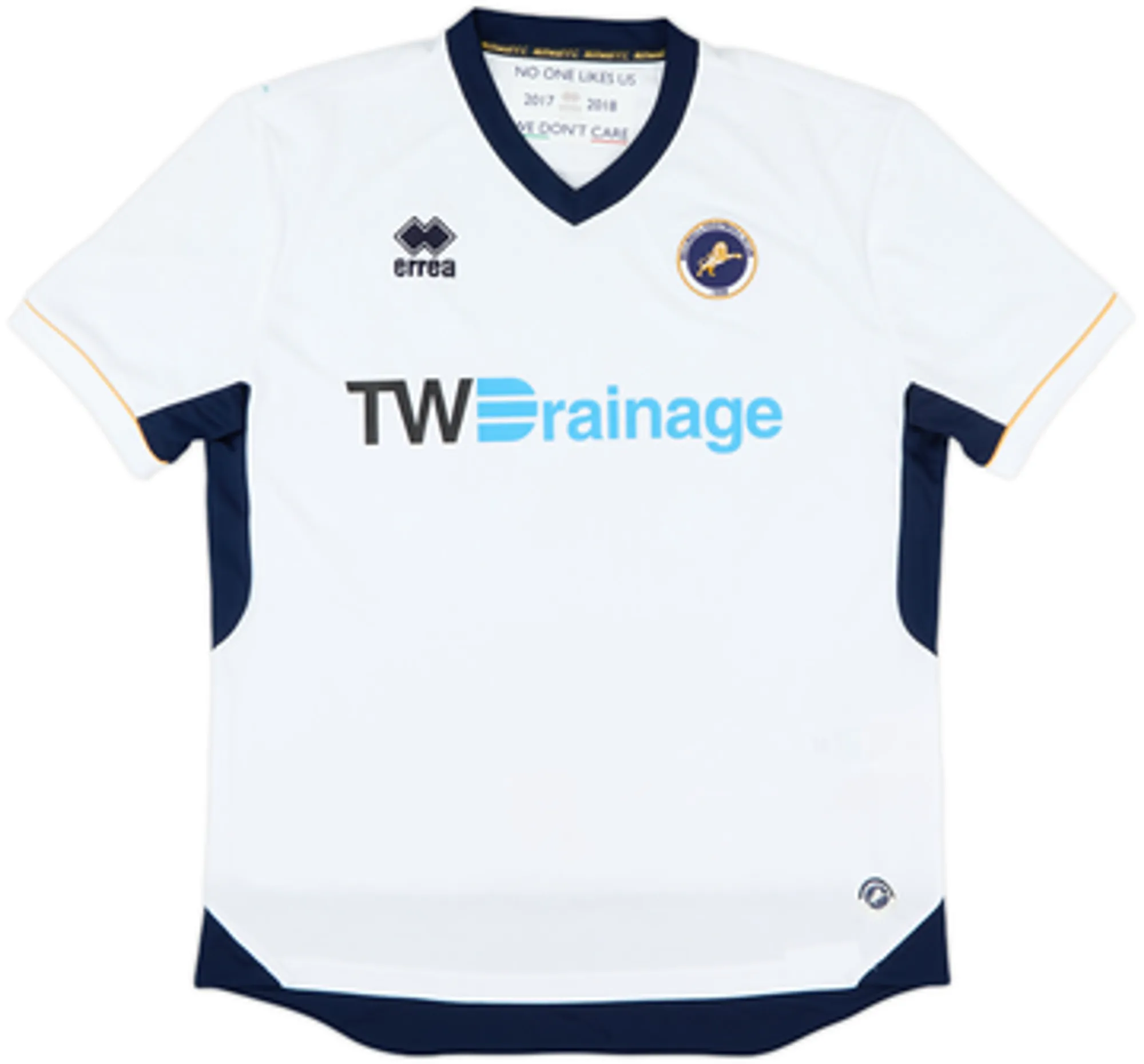 Errea Millwall Mens SS Away Shirt 2017/18