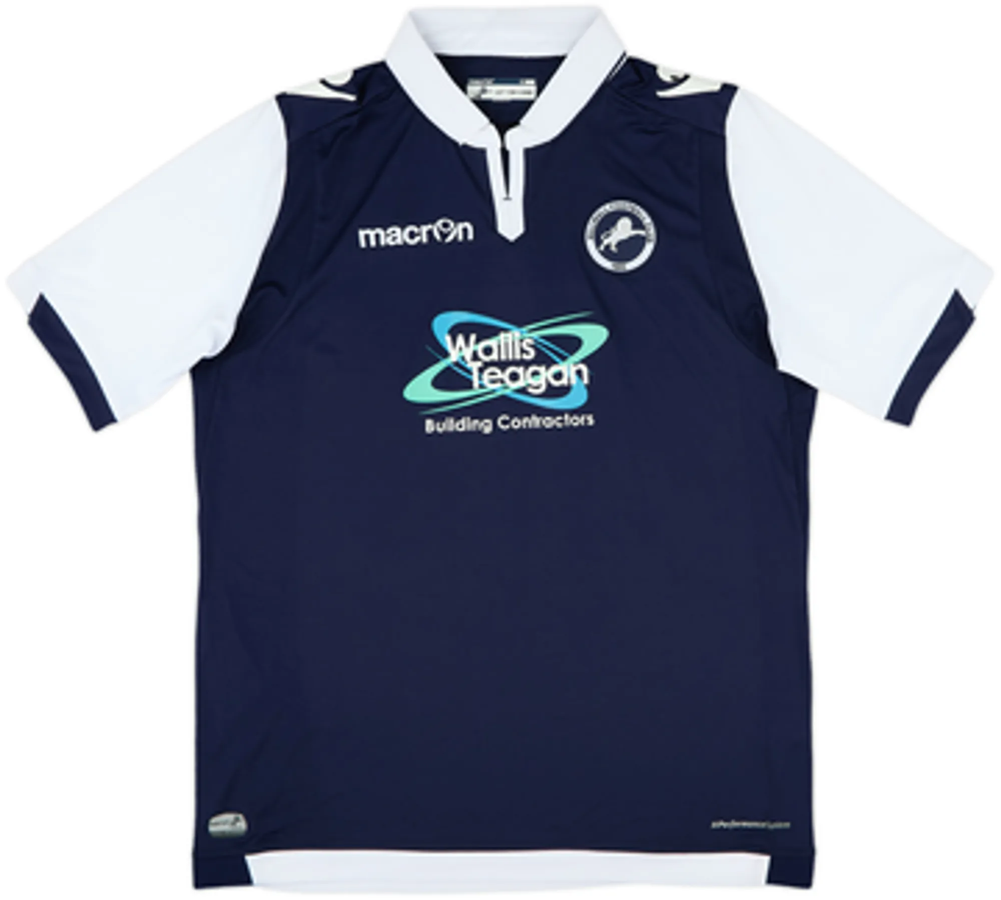 Macron Millwall Mens SS Home Shirt 2015/16