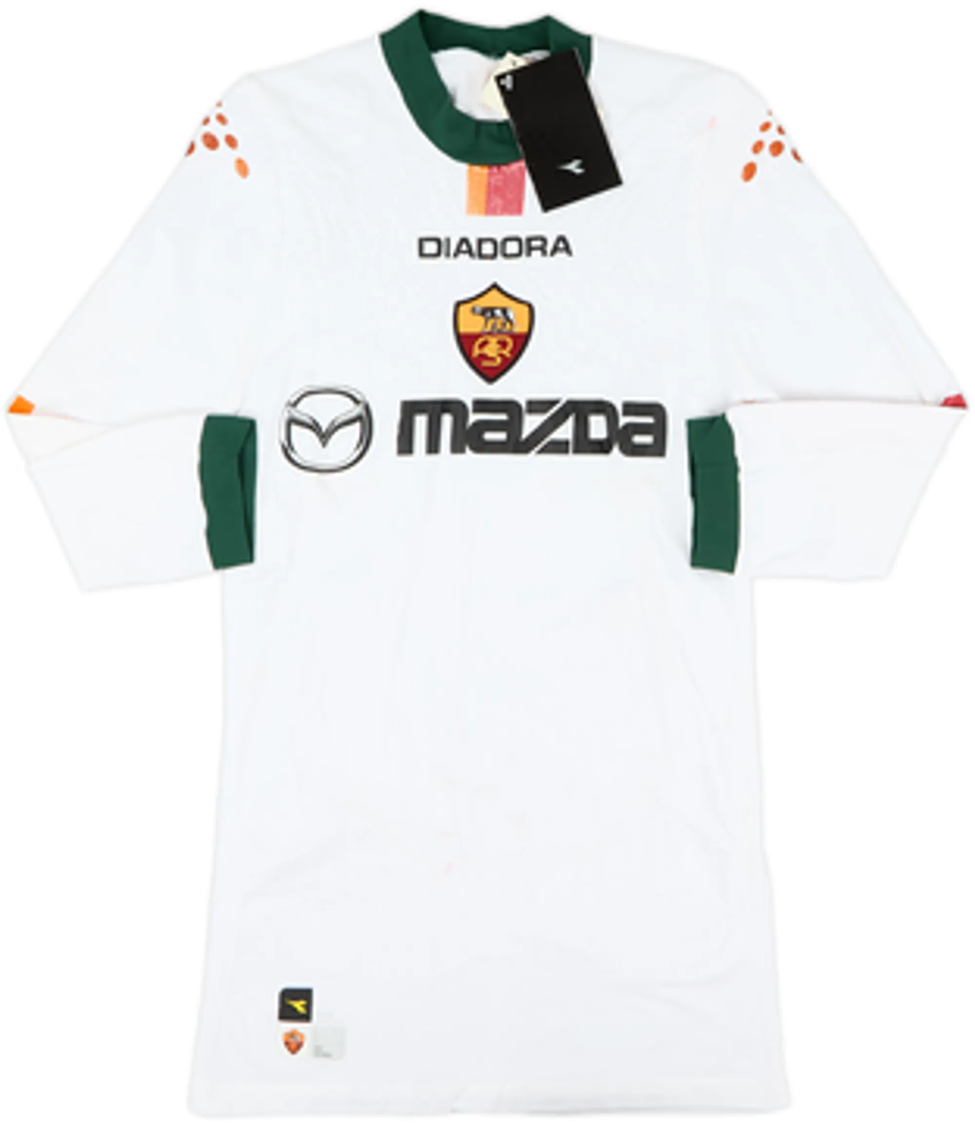 Diadora Roma Mens LS Player Issue Away European Shirt 2004/05