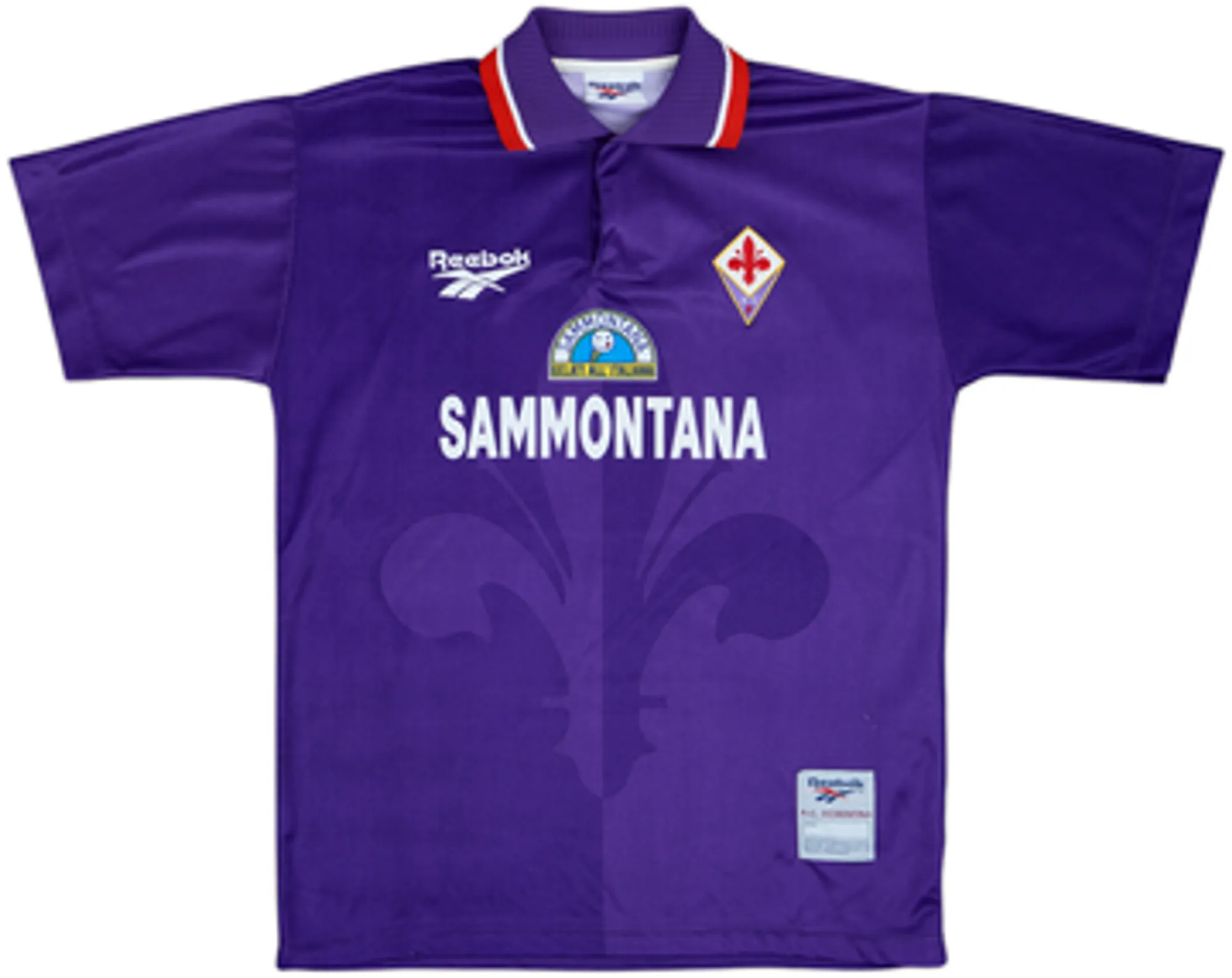 Reebok Fiorentina Mens SS Home Shirt 1996/97