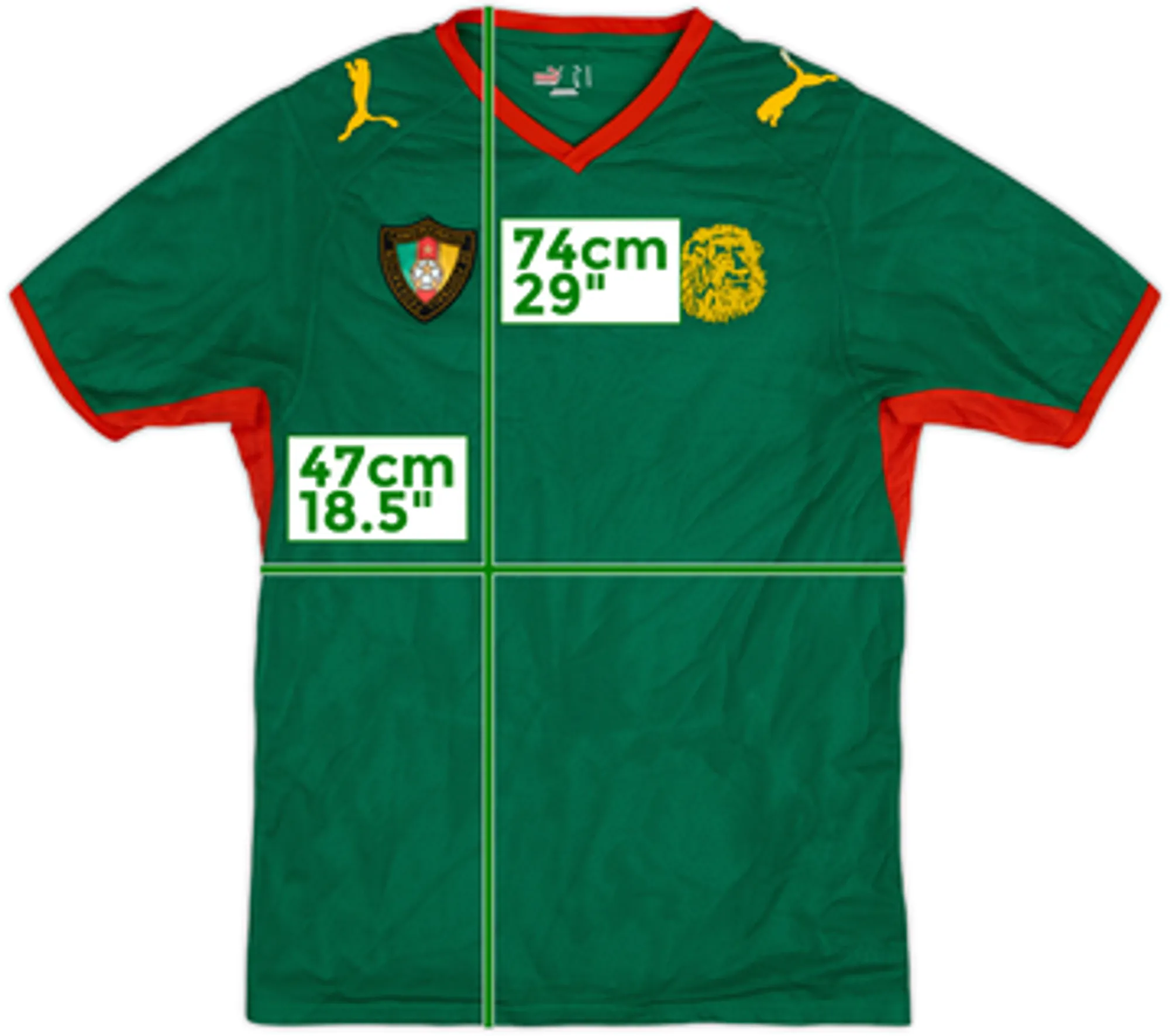 Puma Cameroon Mens SS Home Shirt 2008