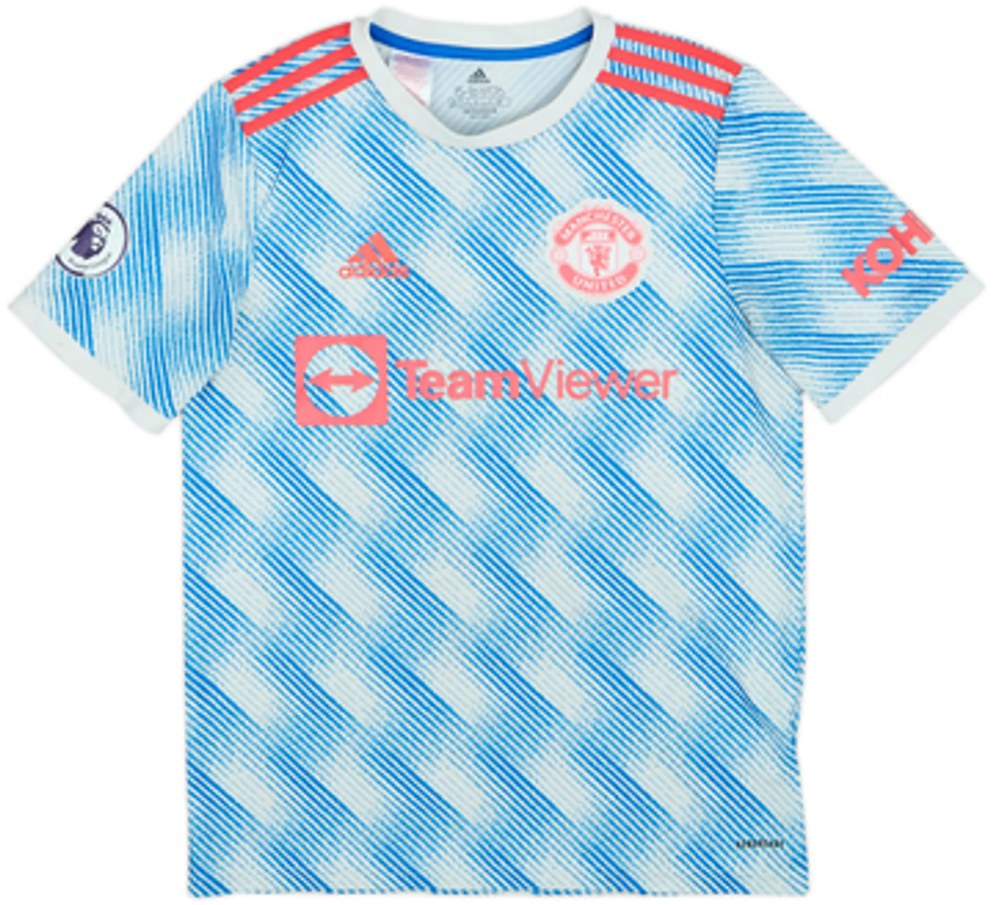 adidas Manchester United Boys SS Away Shirt 2021/22