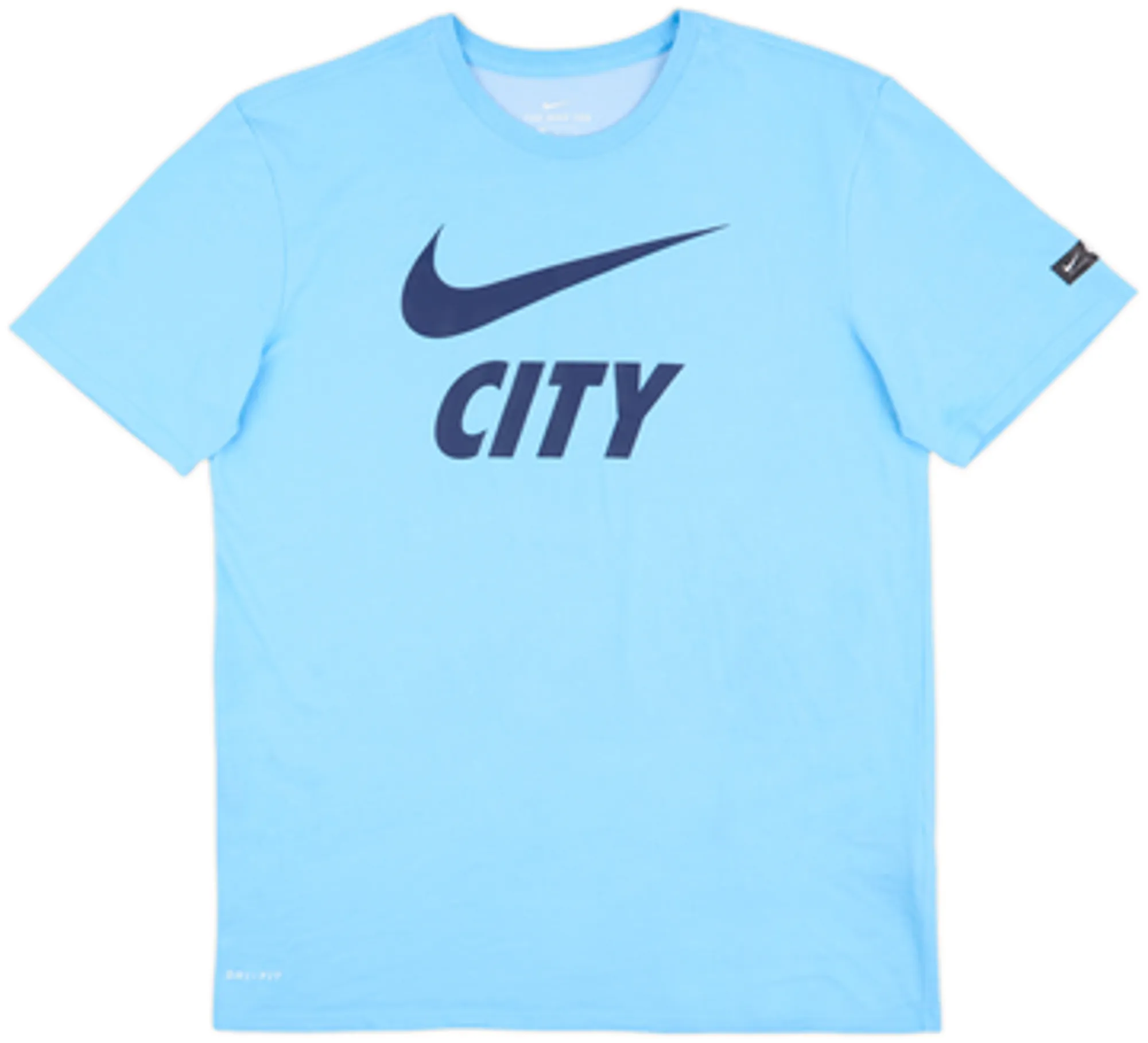 2018-19 Manchester City Nike Cotton Tee - 7/10 - (L)