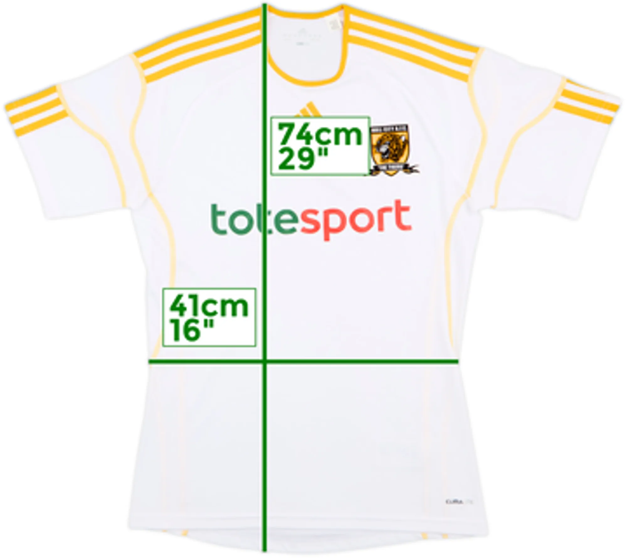 adidas Hull City Mens SS Away Shirt 2010/11