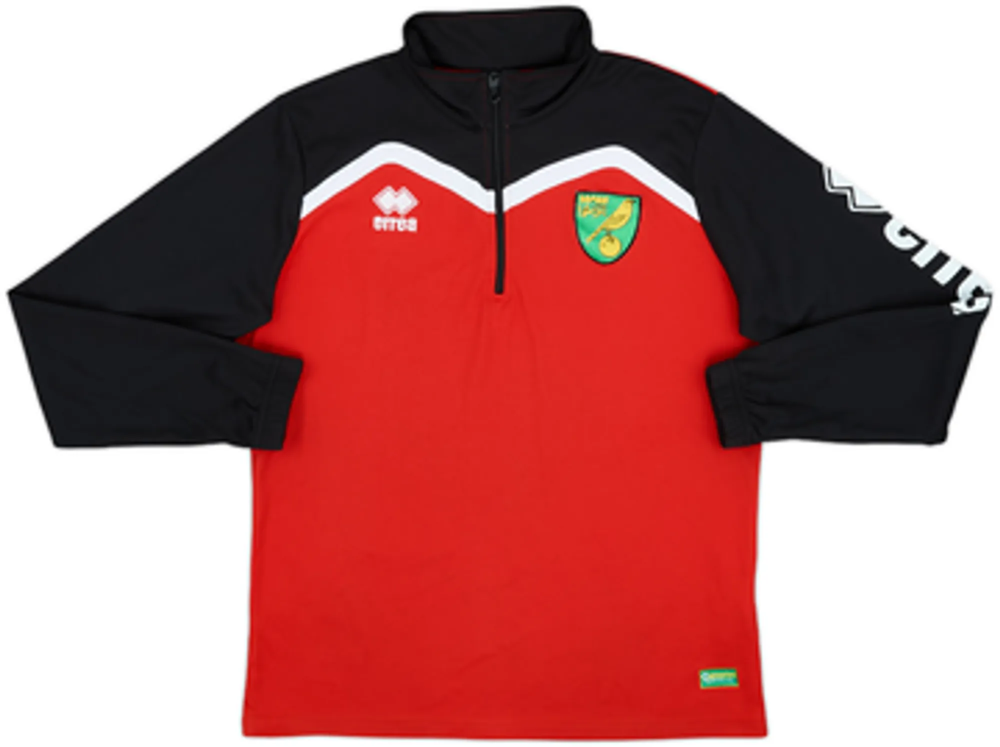 2014-15 Norwich Errea 1/4 Zip Drill Top - 8/10 - (M)