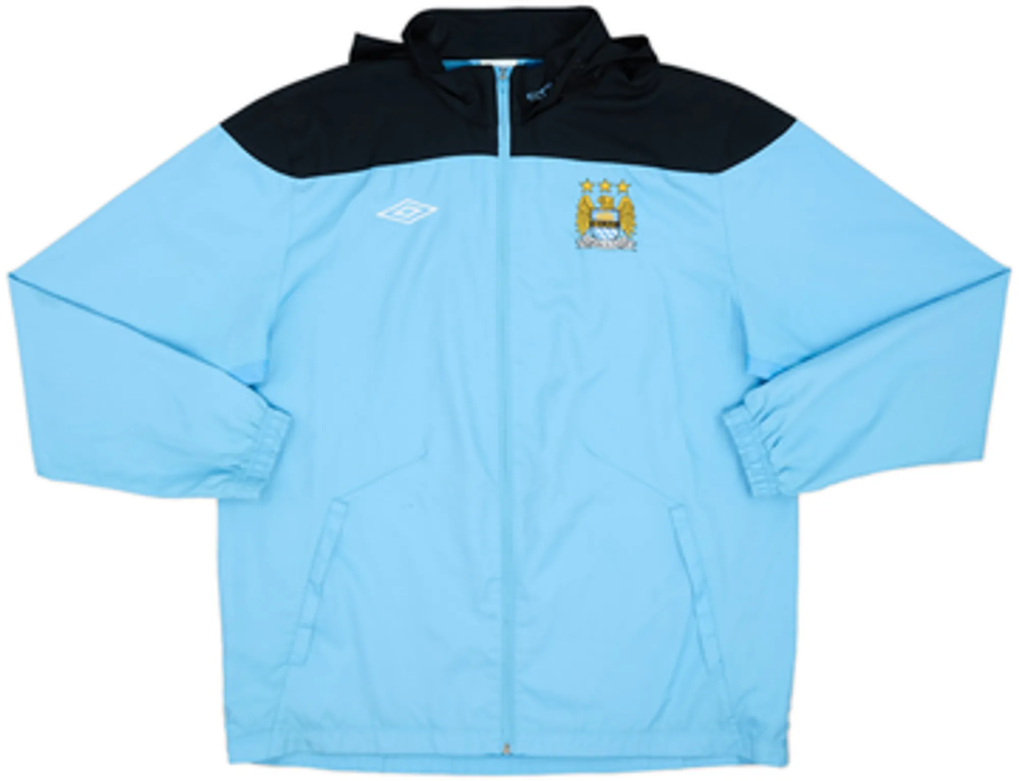 2012-13 Manchester City Umbro Hooded Track Jacket - 7/10 - (L)