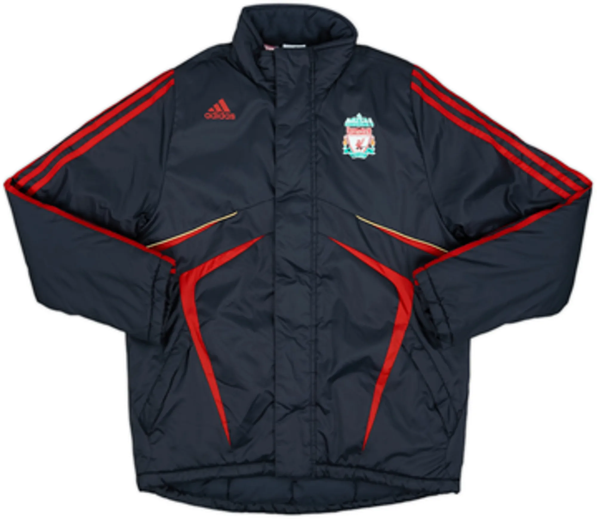 2009-10 Liverpool adidas Padded Bench Coat - 7/10 - (M.Boys)