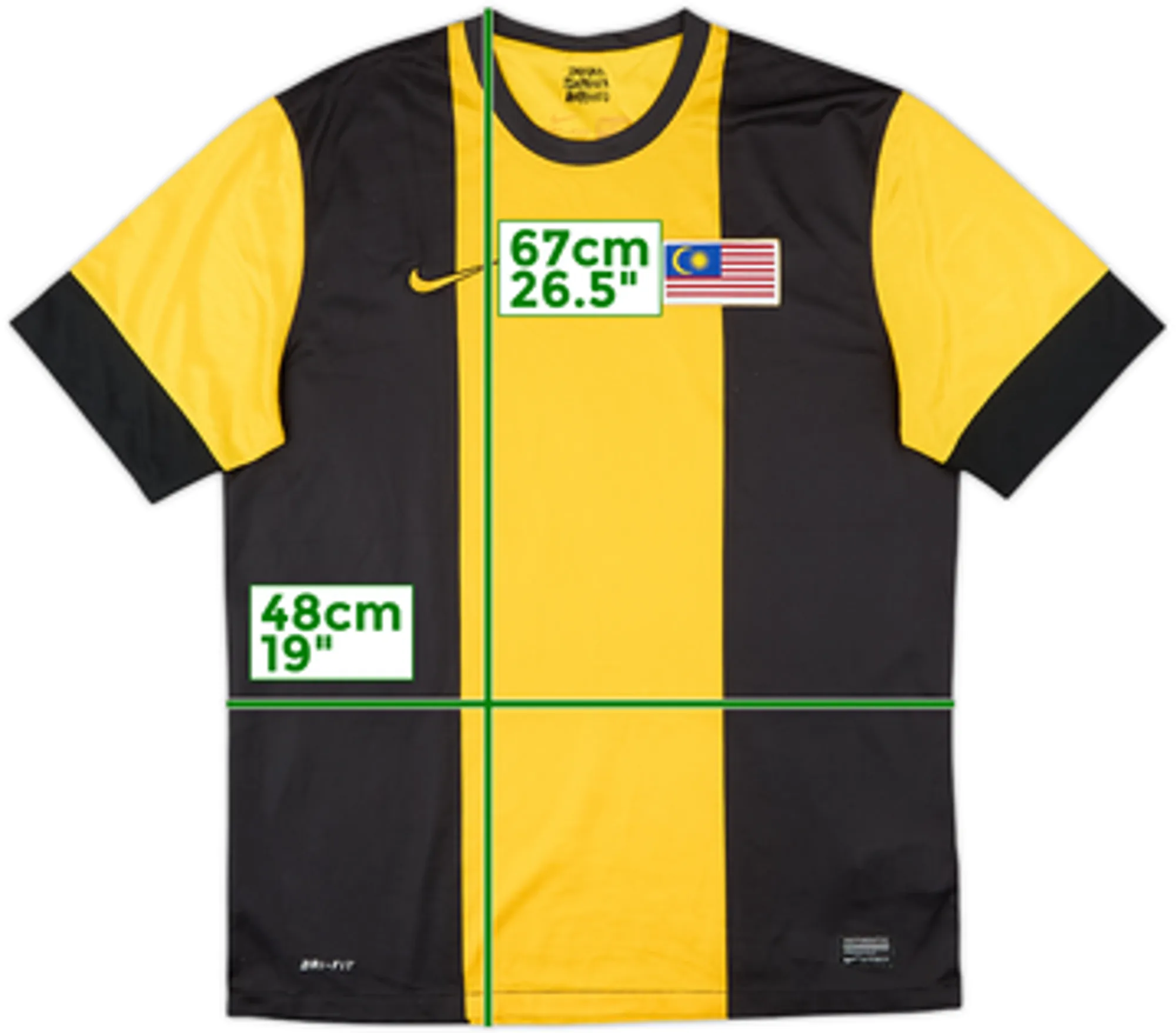 Nike Malaysia Mens SS Home Shirt 2012