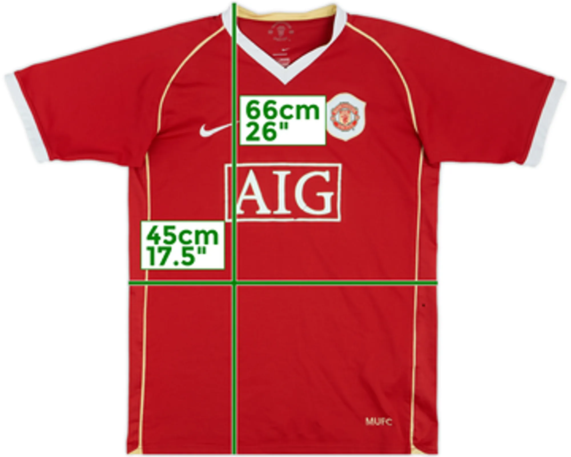 Nike Manchester United Mens SS Home Shirt 2006/07