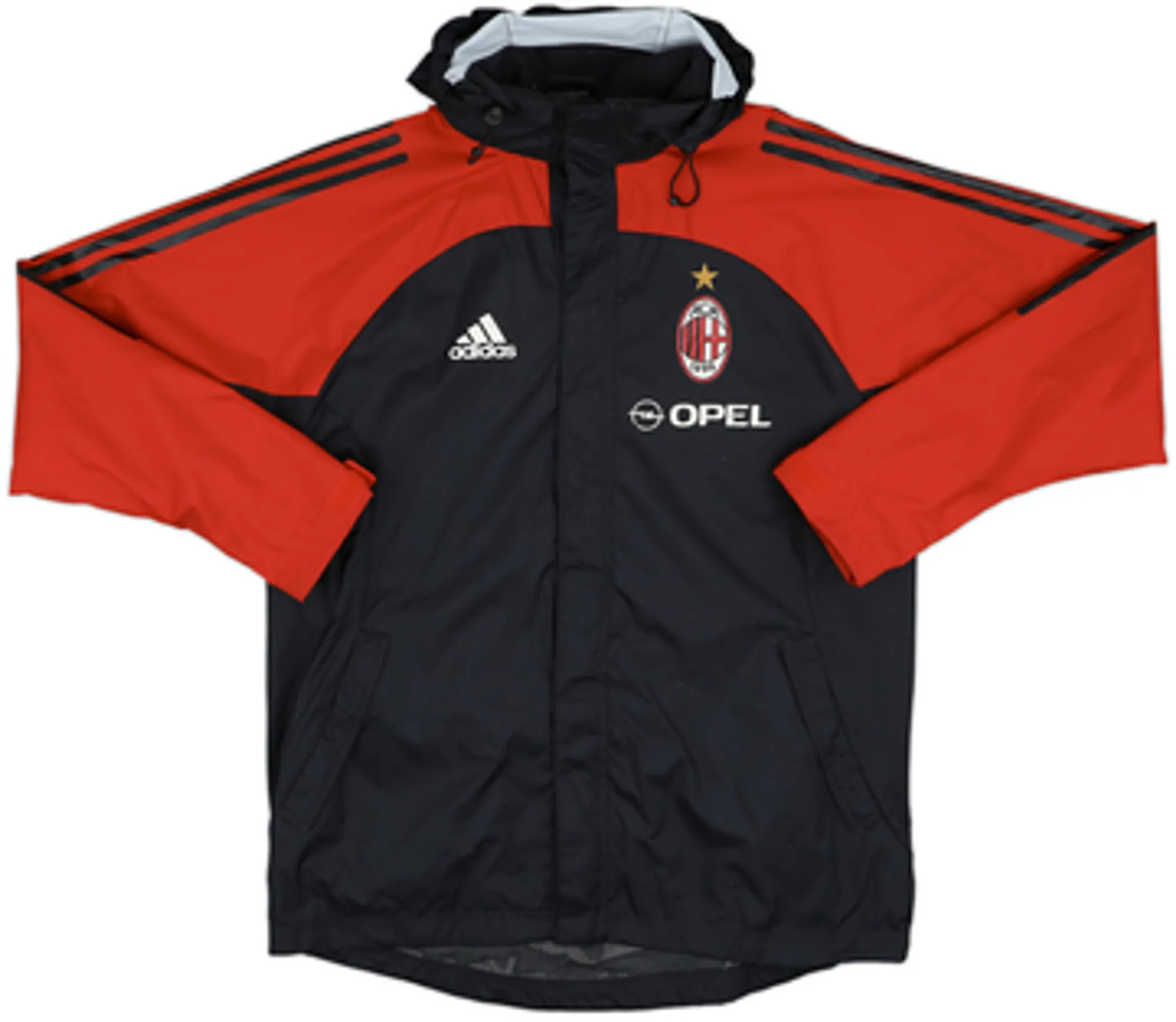2002-03 AC Milan adidas Hooded Rain Jacket - 4/10 - (XL.Boys)