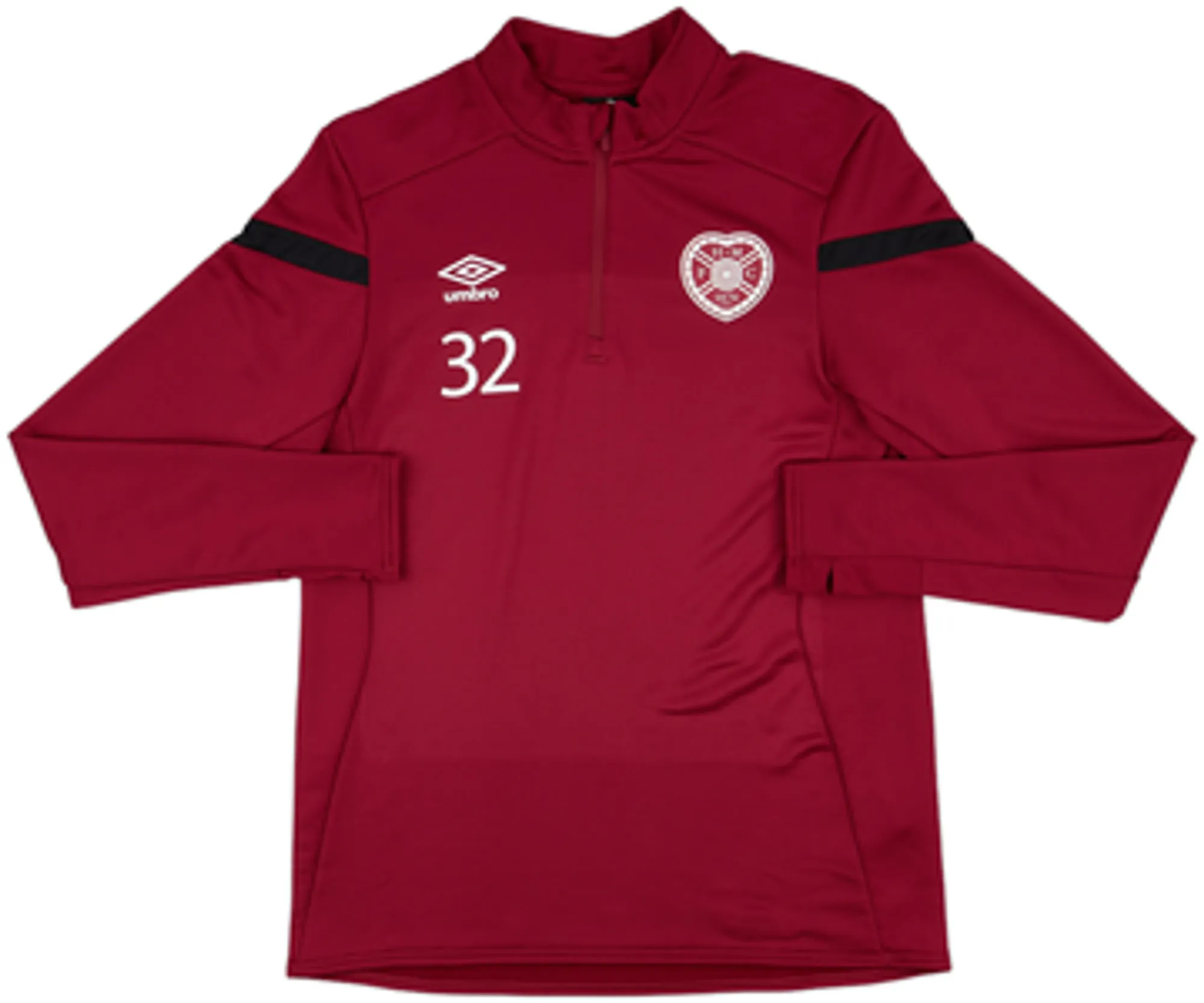 2019-20 Hearts Player Issue Umbro 1/4 Zip Drill Top #32 - 10/10 - (M)