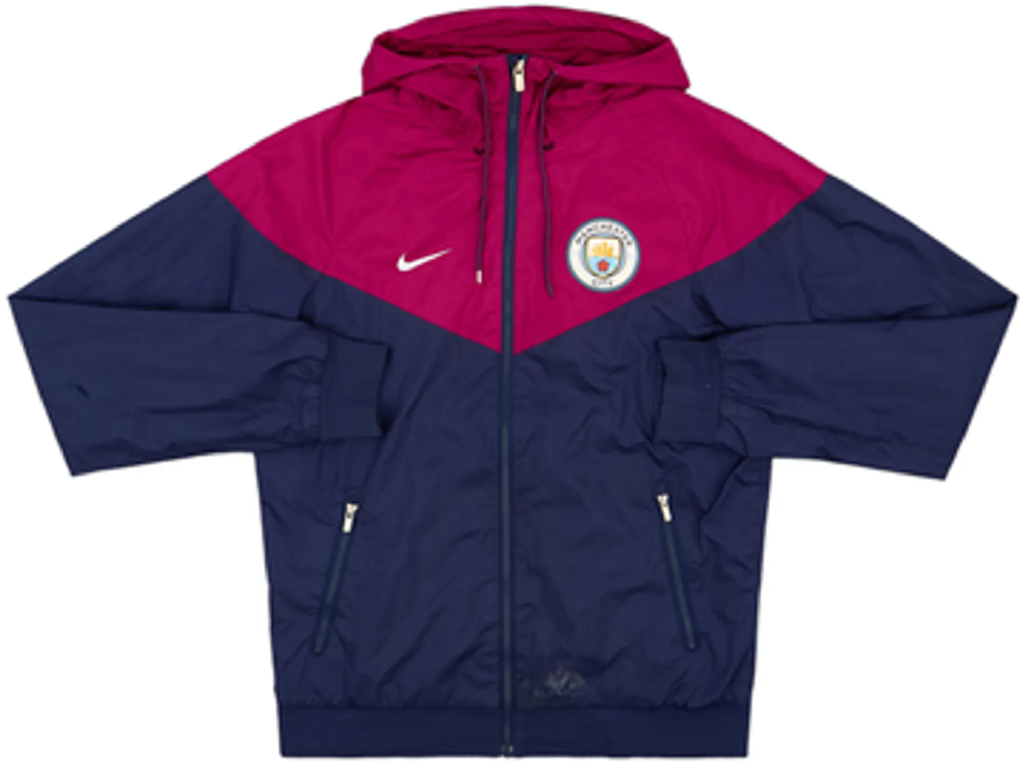 2018-19 Manchester City Nike Hooded Track Jacket - 5/10 - (S)