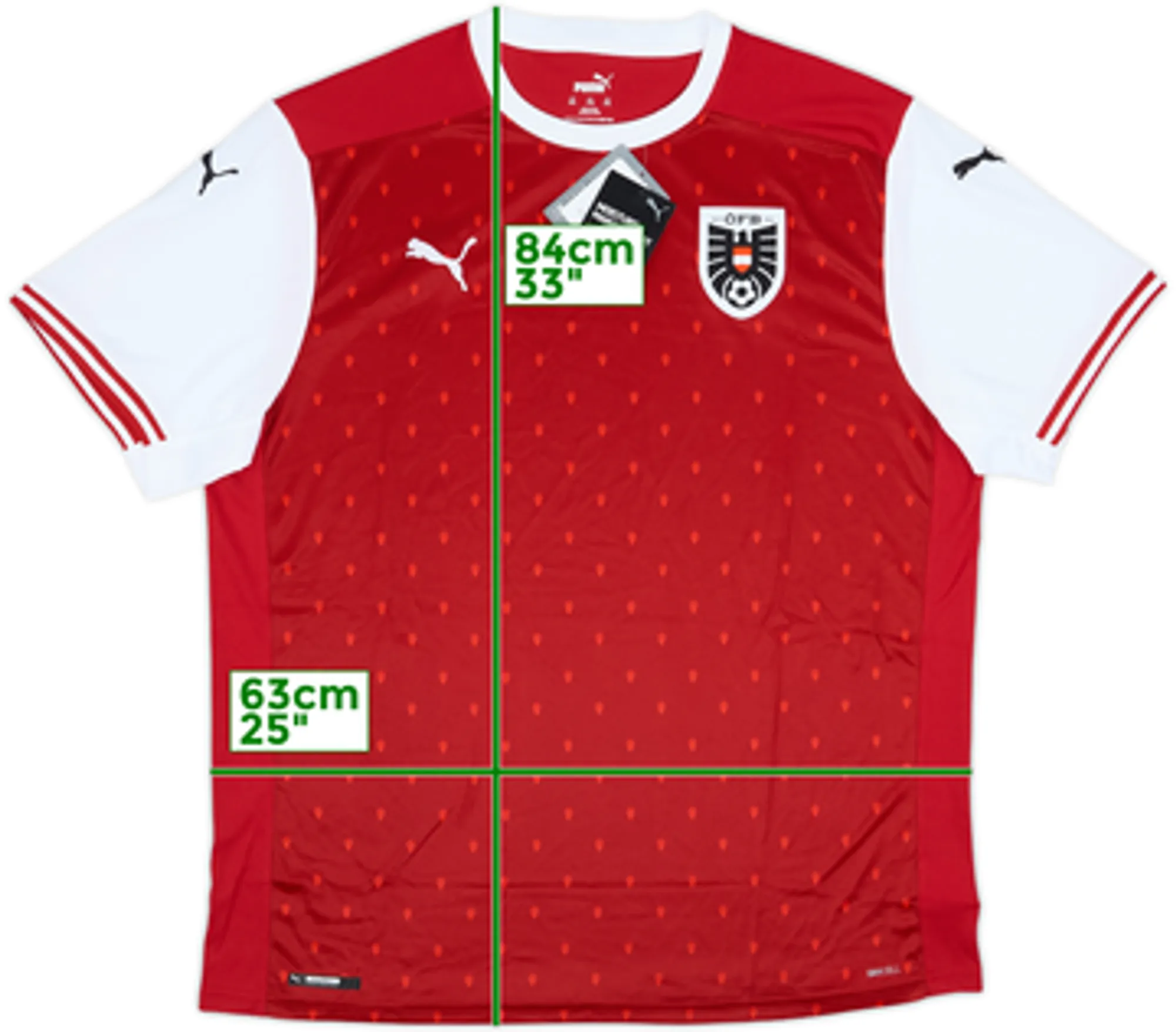 Puma Austria Mens SS Home Shirt 2020