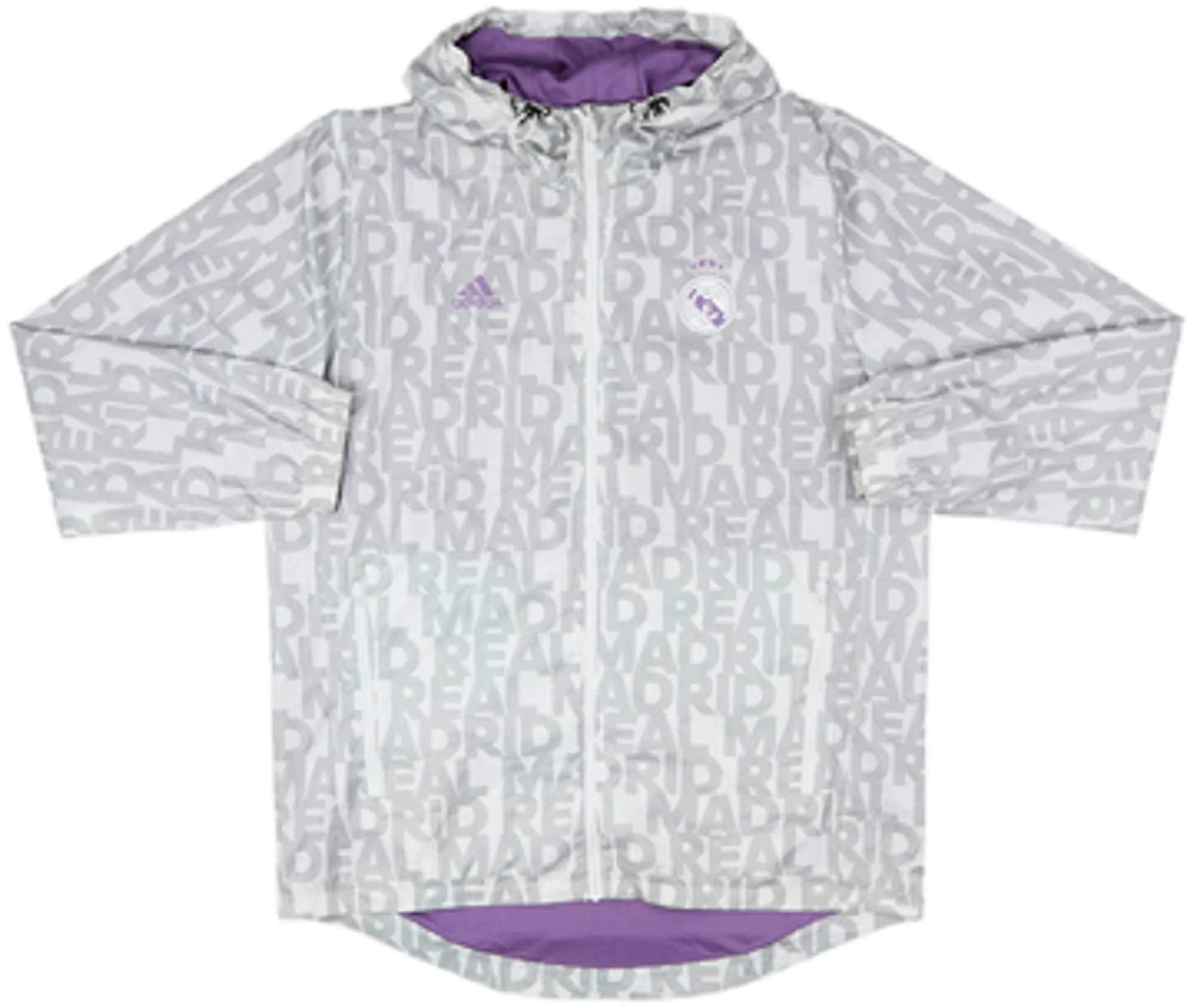 2016-17 Real Madrid adidas Hooded Rain Jacket - 8/10 - (M)