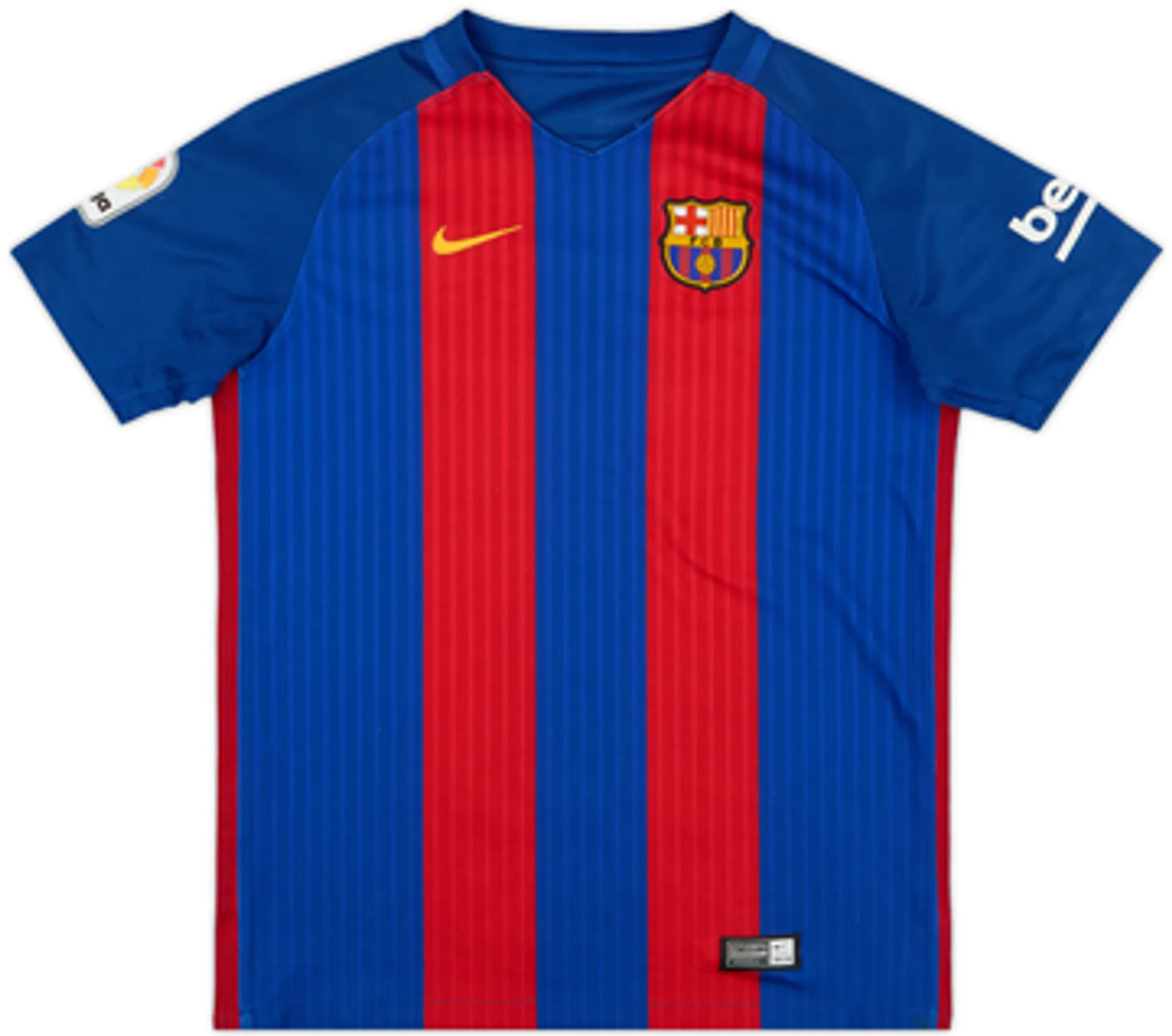 Nike Barcelona Boys SS Home Shirt 2016/17