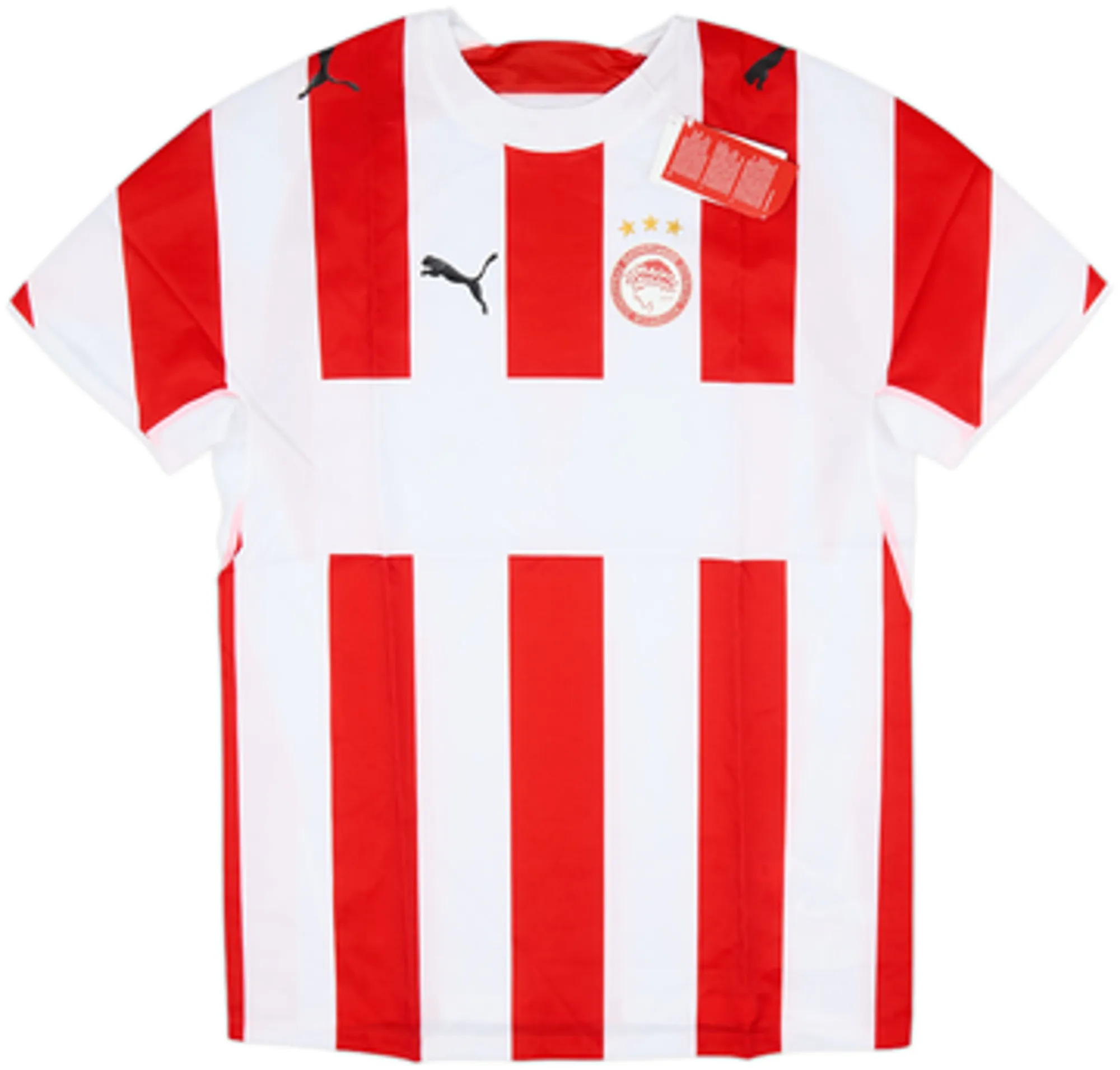 Puma Olympiacos Mens SS Player Issue Home Shirt 2006/07