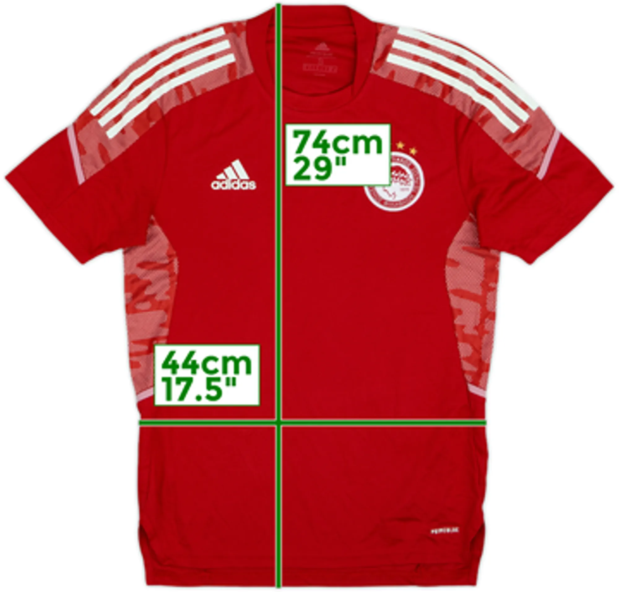 adidas Olympiacos Mens SS Home Shirt 2021/22