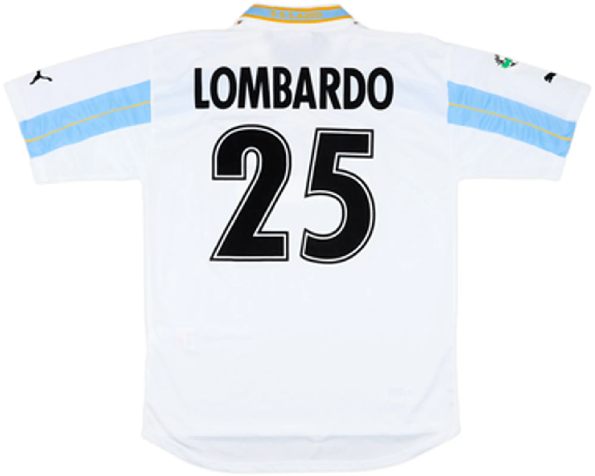 Puma Lazio Mens SS Player Issue Home Shirt 2000/01