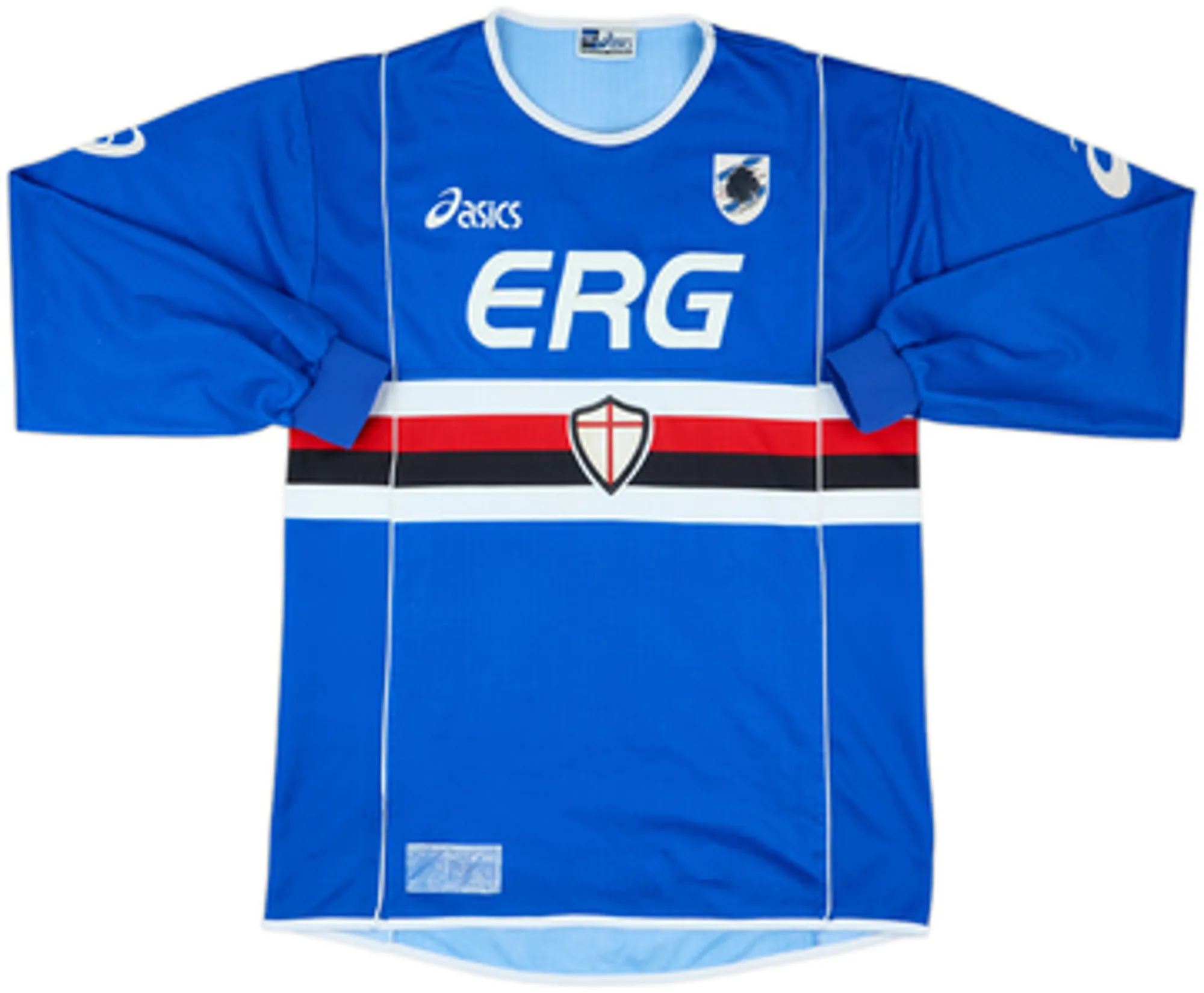Asics Sampdoria Mens LS Home Shirt 2002/03