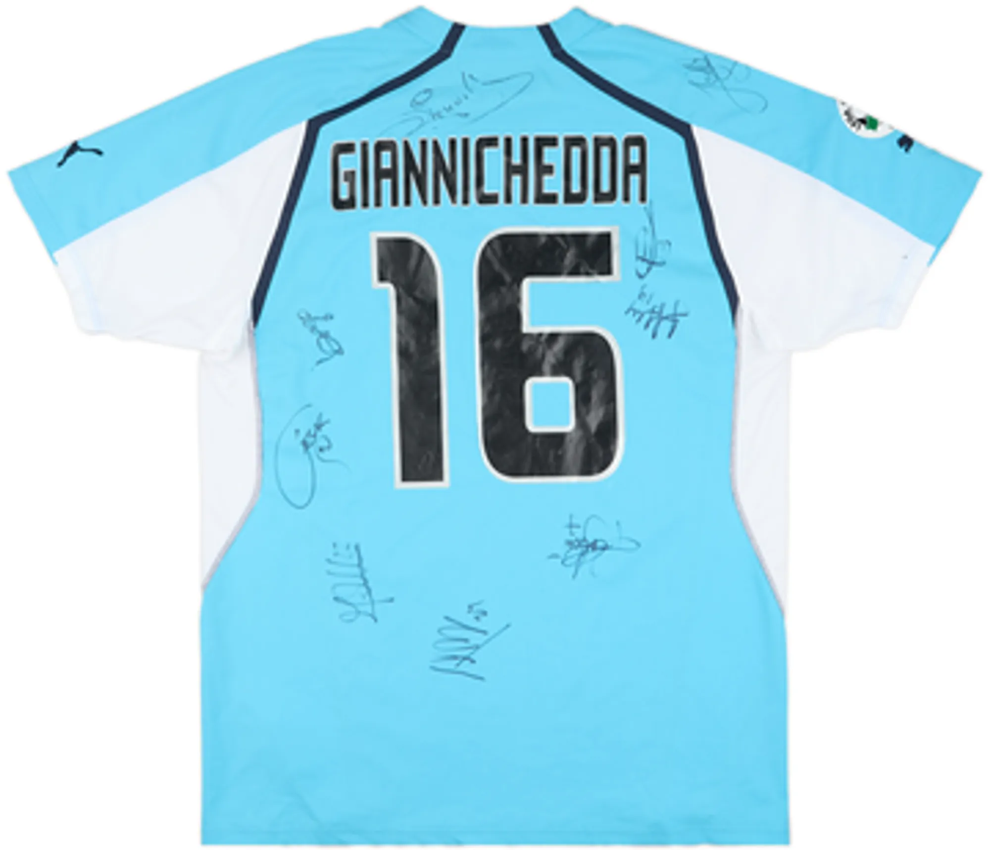 Puma Lazio Mens SS Player Issue Home Shirt 2004/05